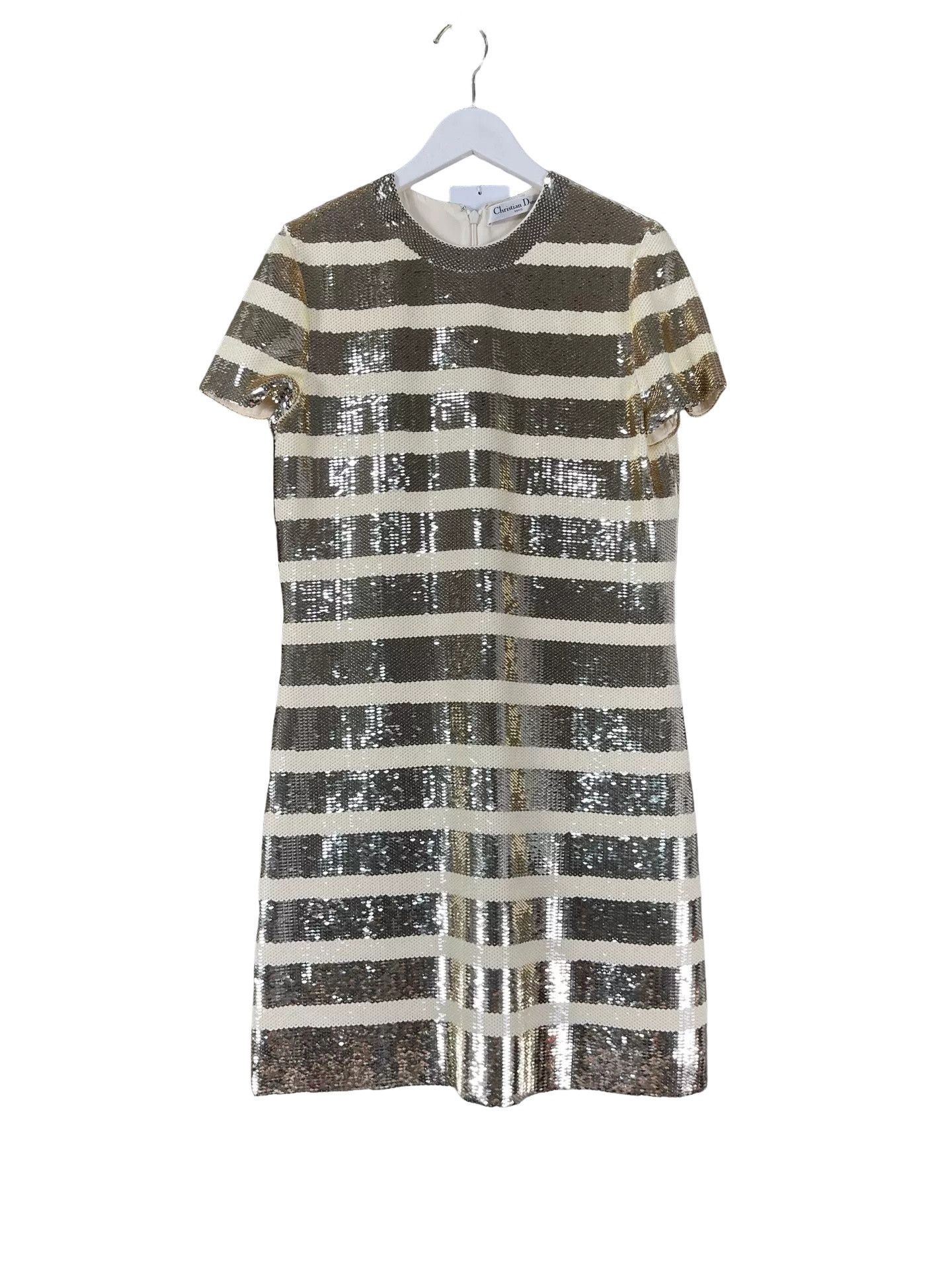 Dior Dior Sequin Striped Mini Dress Size 36 Size XS / US 0-2 / IT 36-38 - 1 Thumbnail