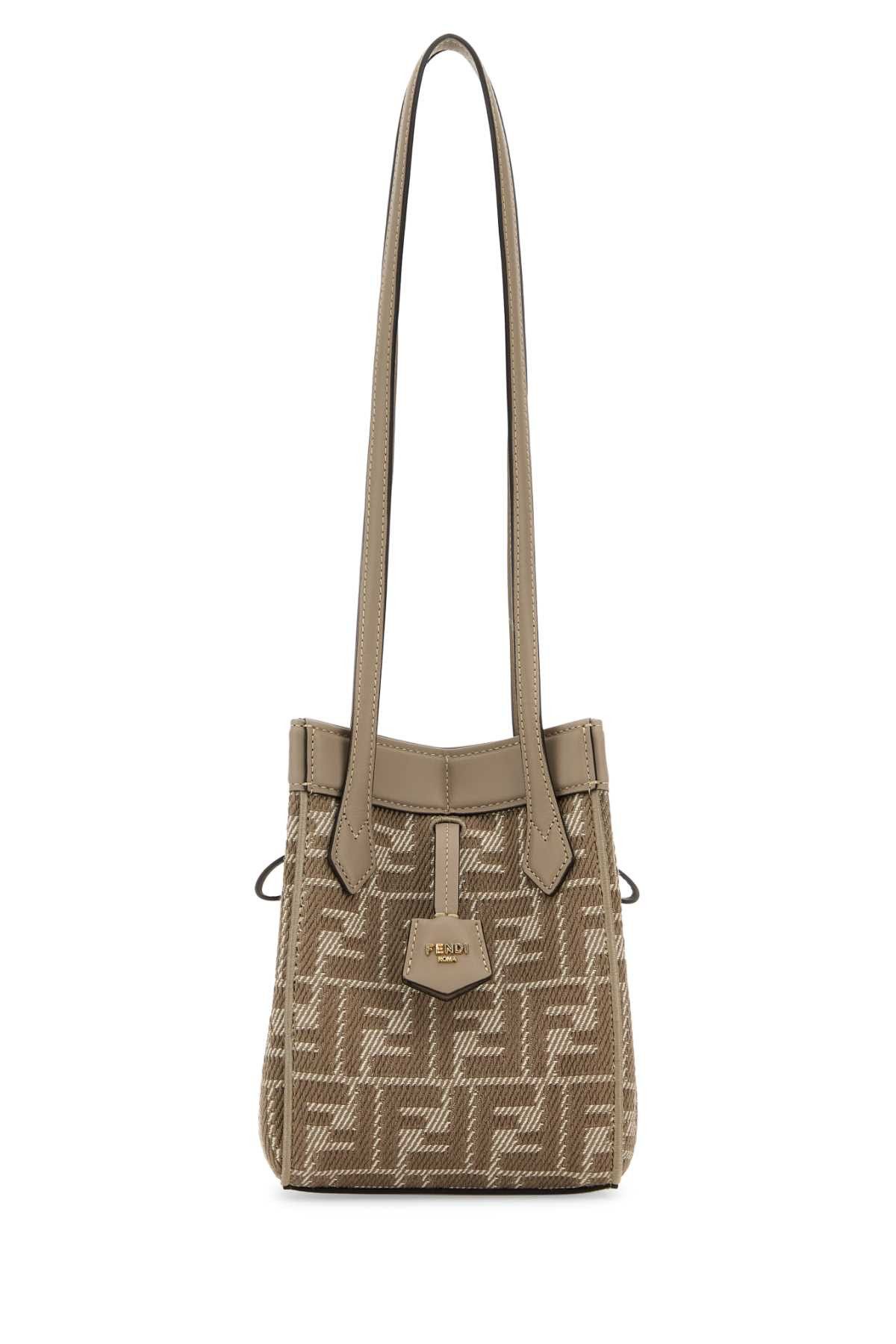 Fendi Embroidered Straw Small Roll Shopping Bag | Grailed