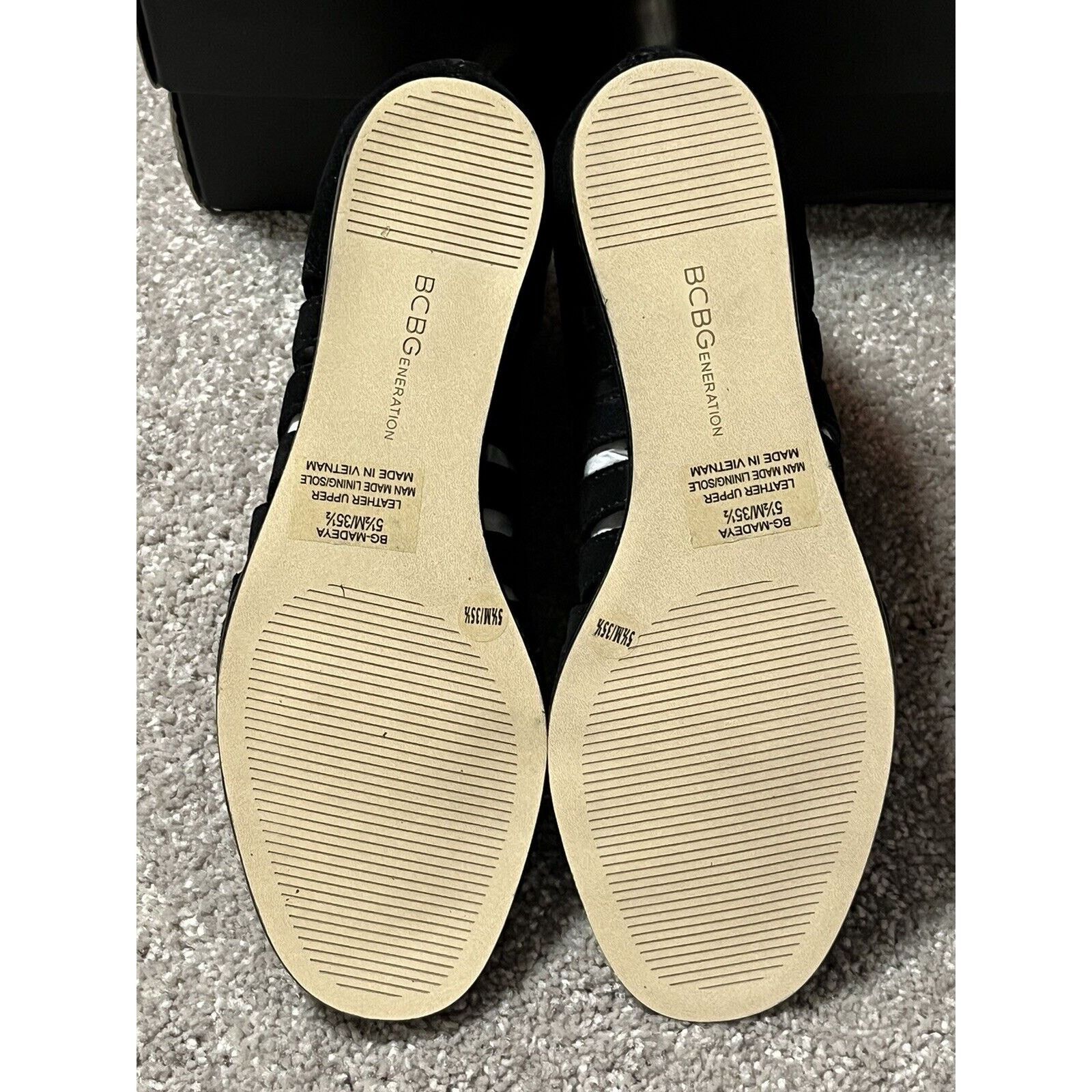 Other BCBGeneration Lace-Up Suede Wedge Sandal 5.5 Black BG-Madeya Size US 5.5 / IT 35.5 - 6 Thumbnail