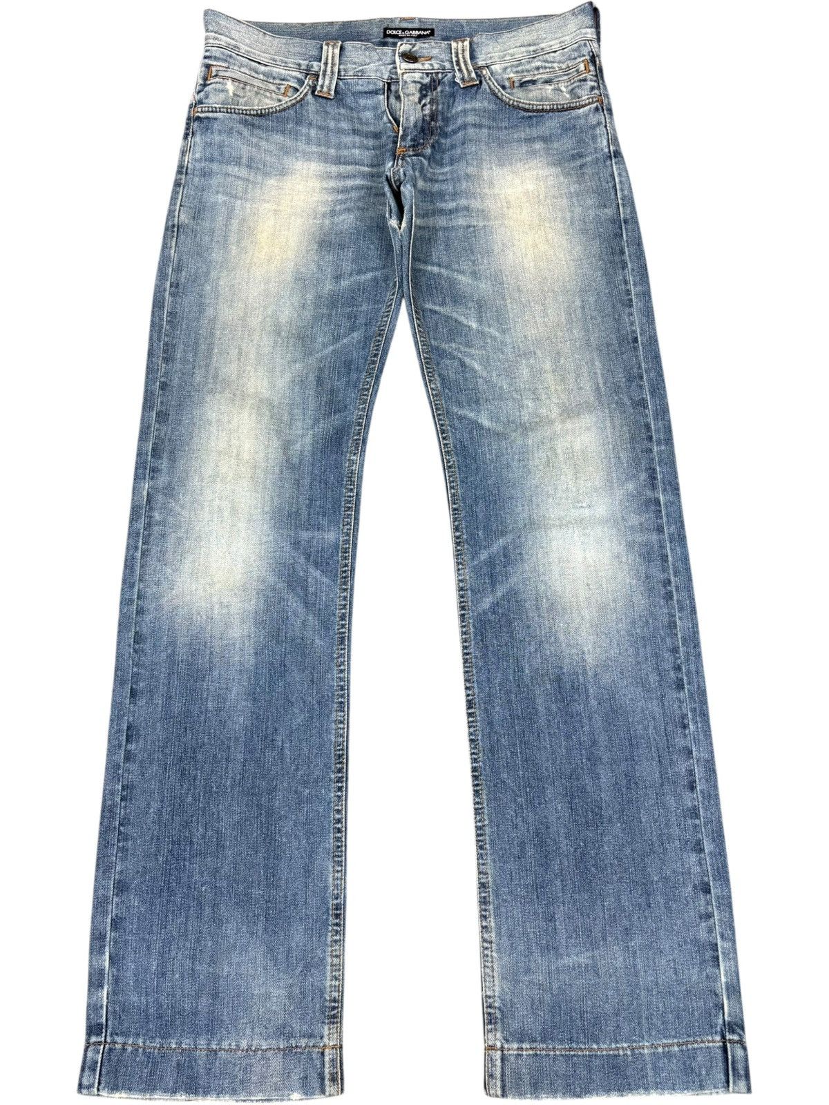 Dolce & Gabbana Vintage Italy Dolce Gabbana Mud Wash Loose Jeans Size US 35 - 1 Thumbnail