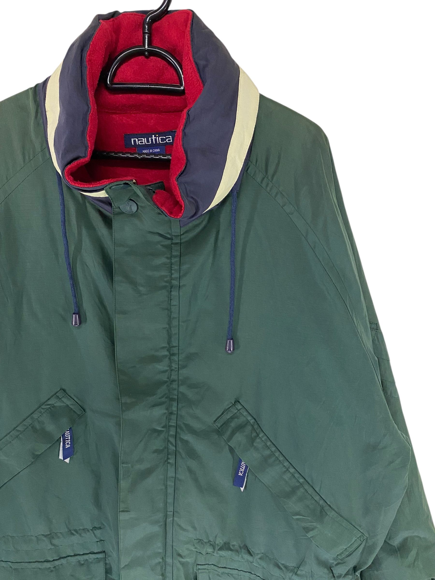 Nautica Vintage 90s Nautica fleece lined field jacket Size US L / EU 52-54 / 3 - 4 Thumbnail