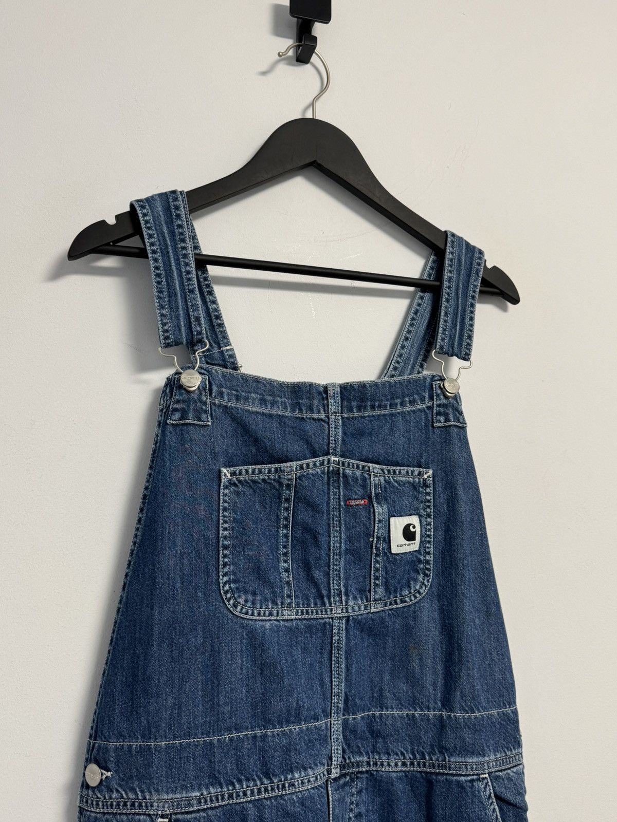 Carhartt Wip CARHARTT WIP W BIB OVERALL GALENA BLUE DARK STONE WASHED SZL Size 32" / US 10 / IT 46 - 2 Thumbnail