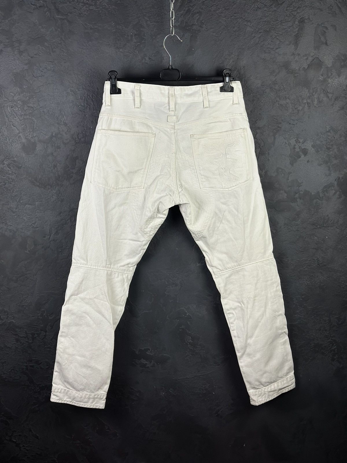 G-Star × Japanese Brand G-Star Raw Denim Biker White Pant Vintage Y2k Hype Rare Size US 30 / EU 46 - 2 Thumbnail