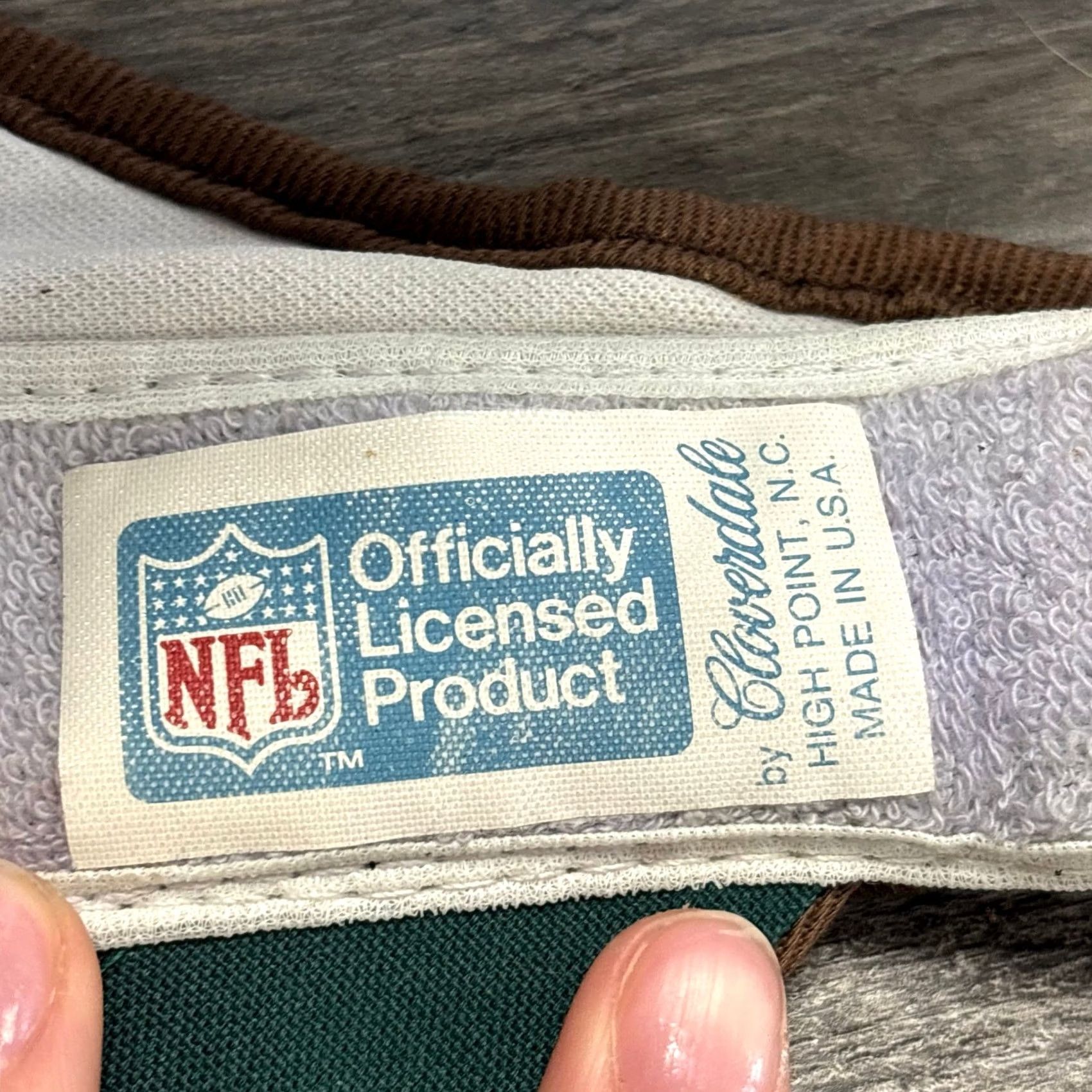 NFL NFL Cleveland Browns Visor Hat Mens One Size 70s 80s Cloverdale Logo Strapback Cap Brown White Orange Green Vintage Size ONE SIZE - 5 Thumbnail