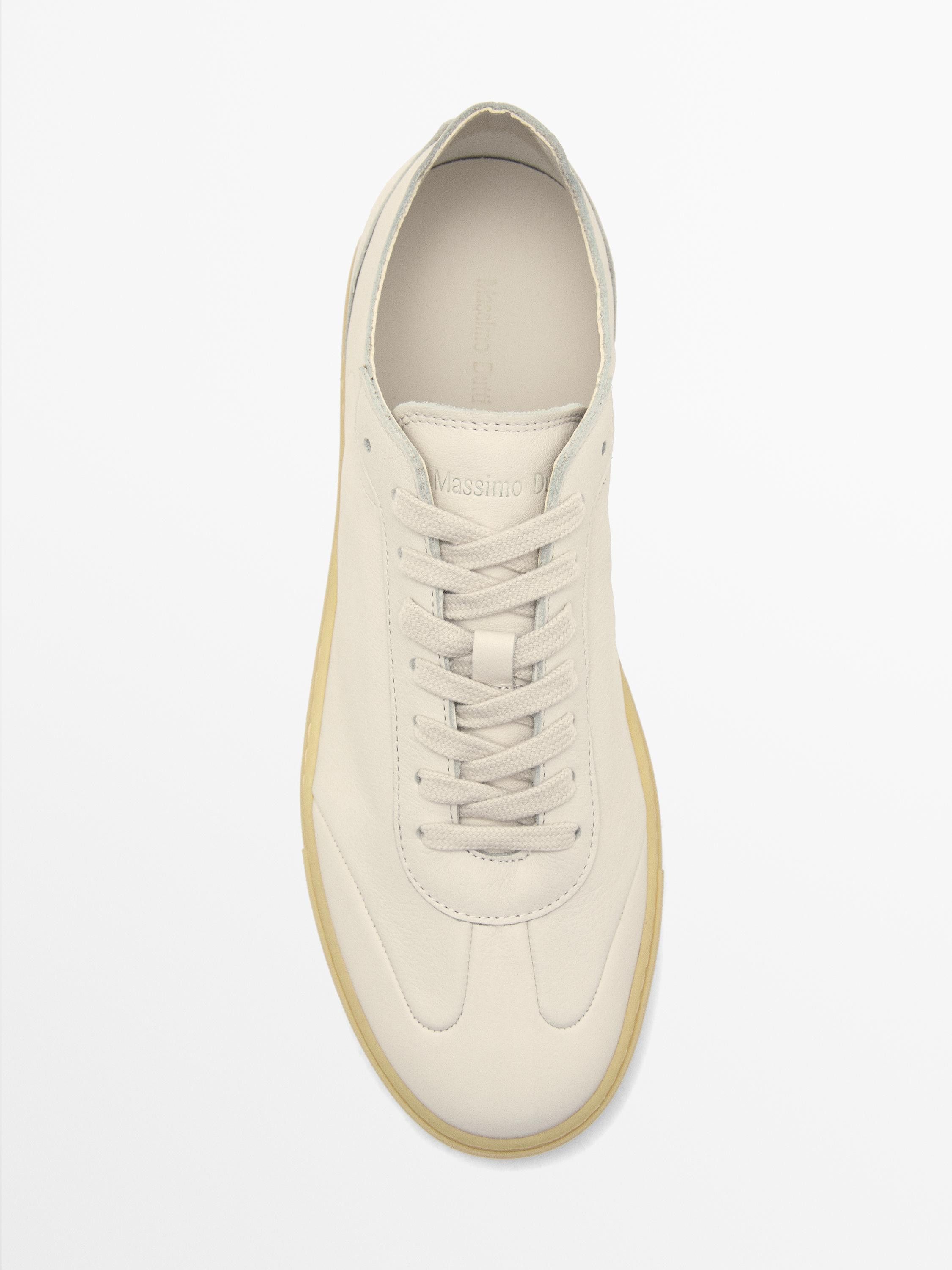Massimo Dutti leather sneakers Size US 11 / EU 44 - 3 Thumbnail
