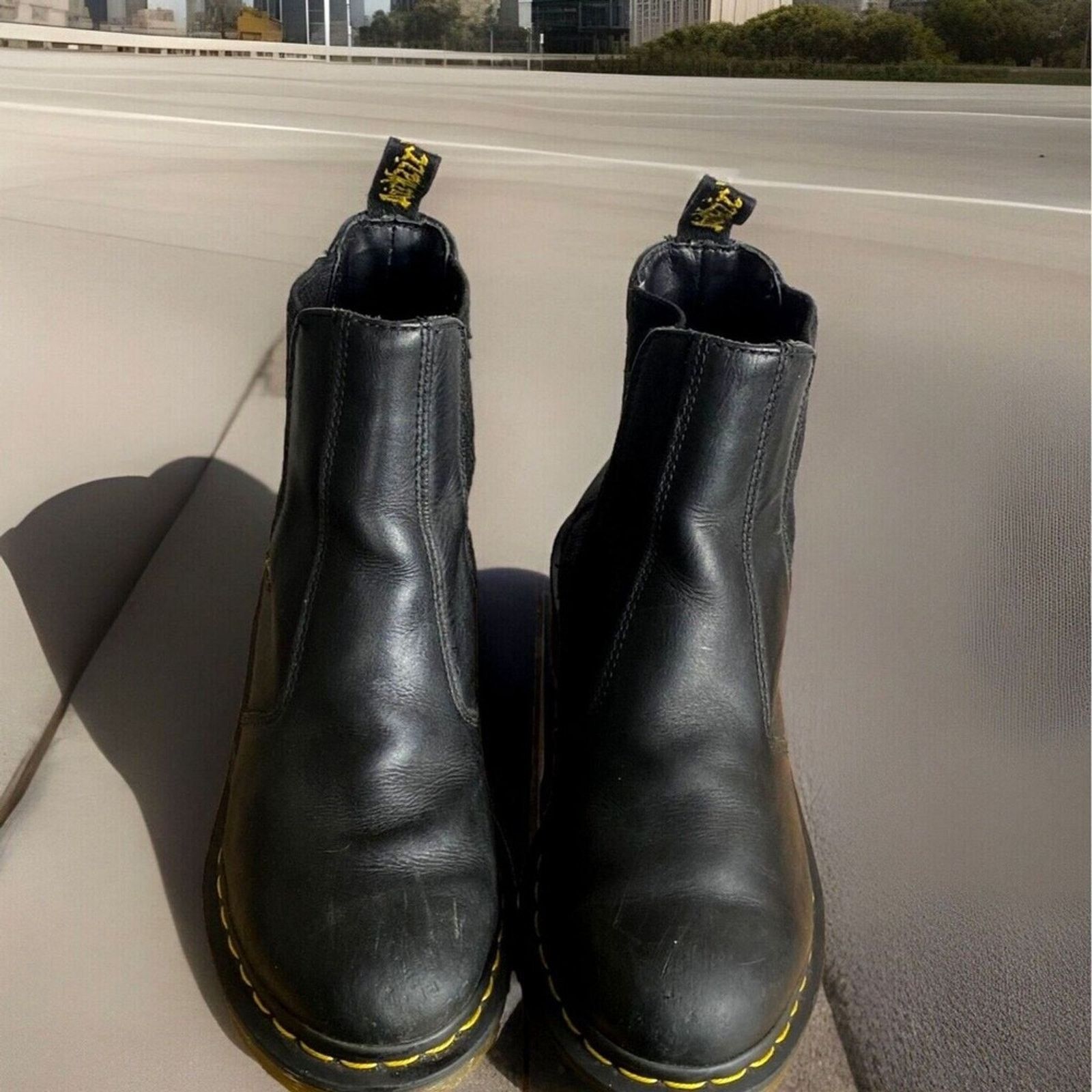 Dr. Martens Dr. Martens Cadence BLACK Leather Heeled Chelsea Boots US8L Size US 8 / IT 38 - 2 Thumbnail
