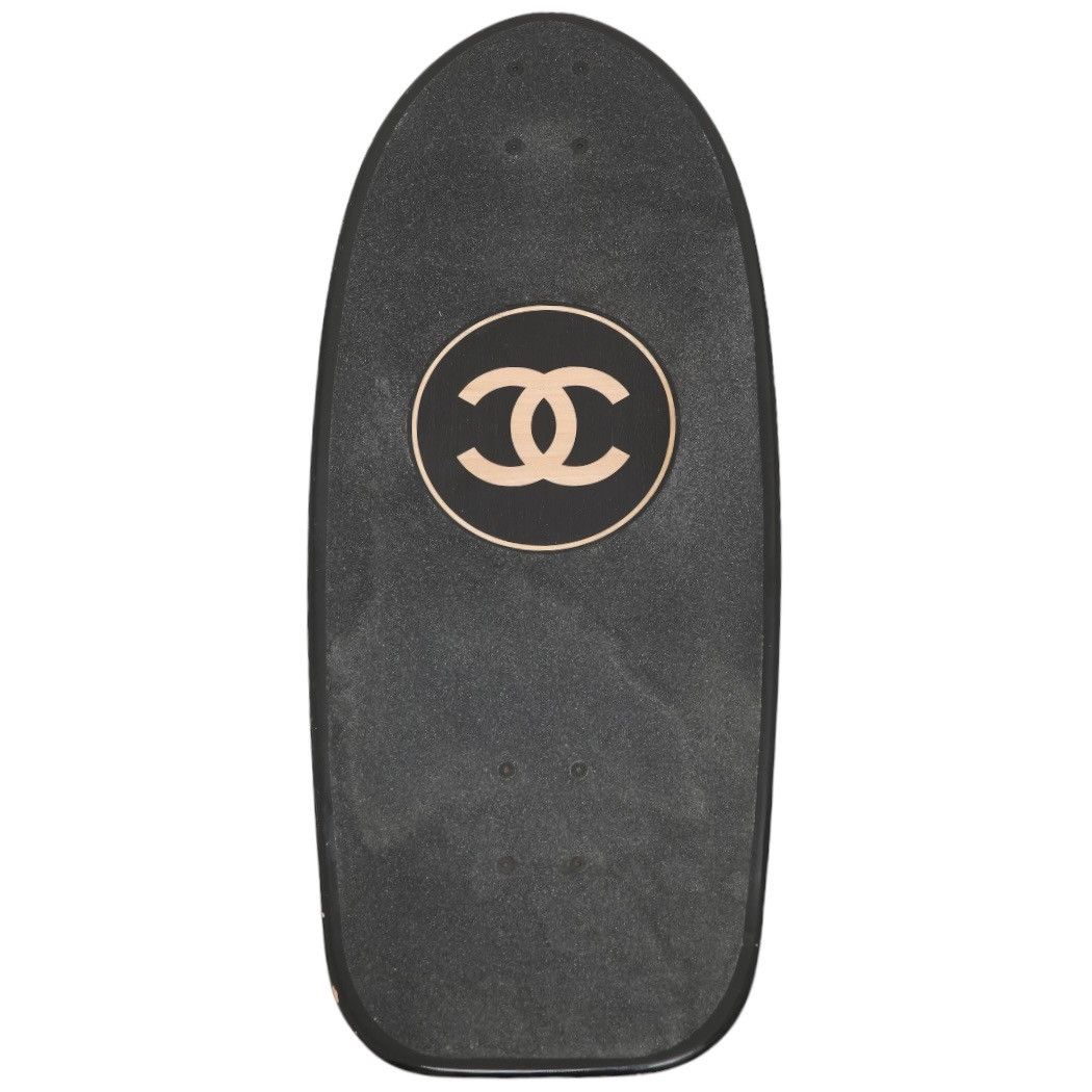 image of Chanel Diamond Quilted Skateboard in Brown, Men's