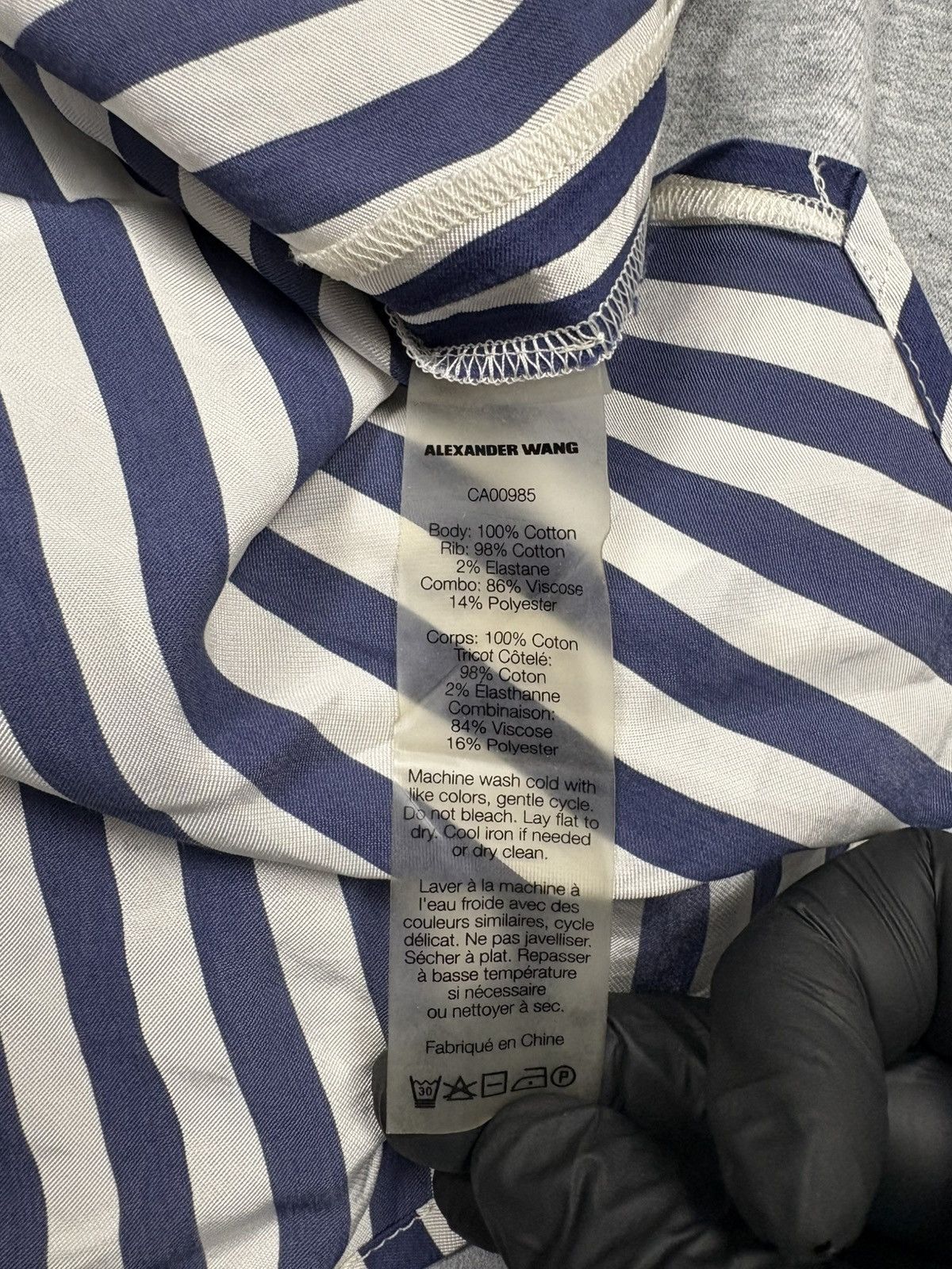 Alexander Wang Alexander Wang Boat Neck Long-sleeve Hybrid Sweatshirt Shirt Size M / US 6-8 / IT 42-44 - 13 Thumbnail