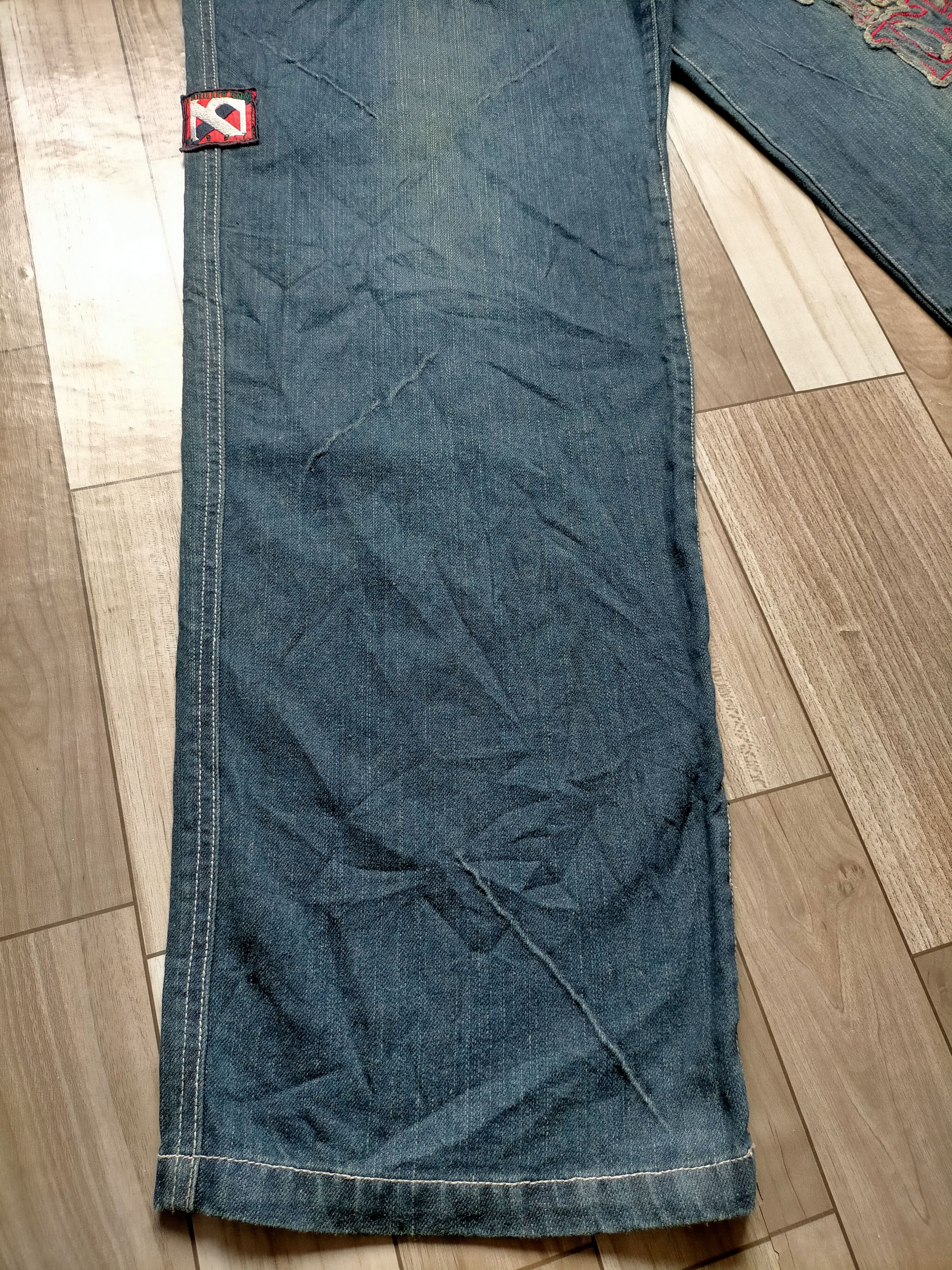 JNCO × Japanese Brand Thriller Denim Baggy Hip Hop Style Jeans Size US 32 / EU 48 - 8 Thumbnail
