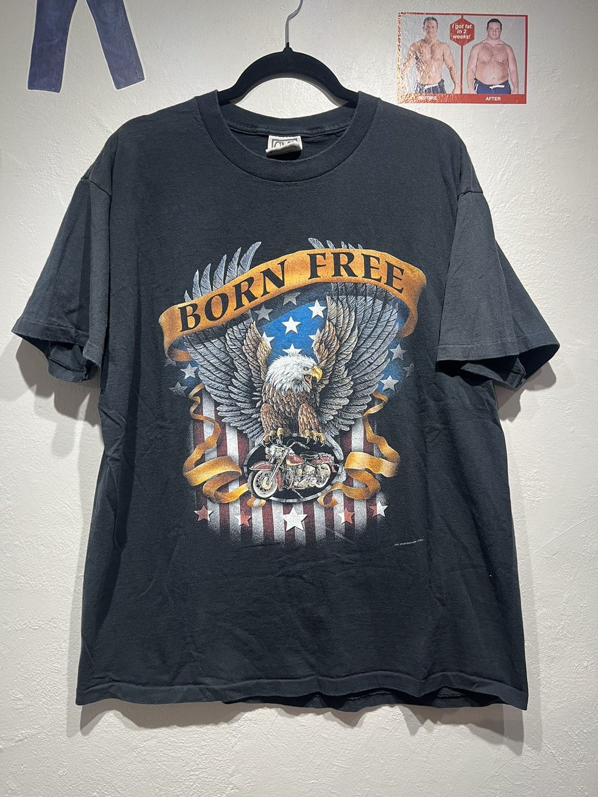 Harley Davidson × Vintage Vintage 3D Emblem style CMJ eagle tee Size US XL / EU 56 / 4 - 1 Thumbnail
