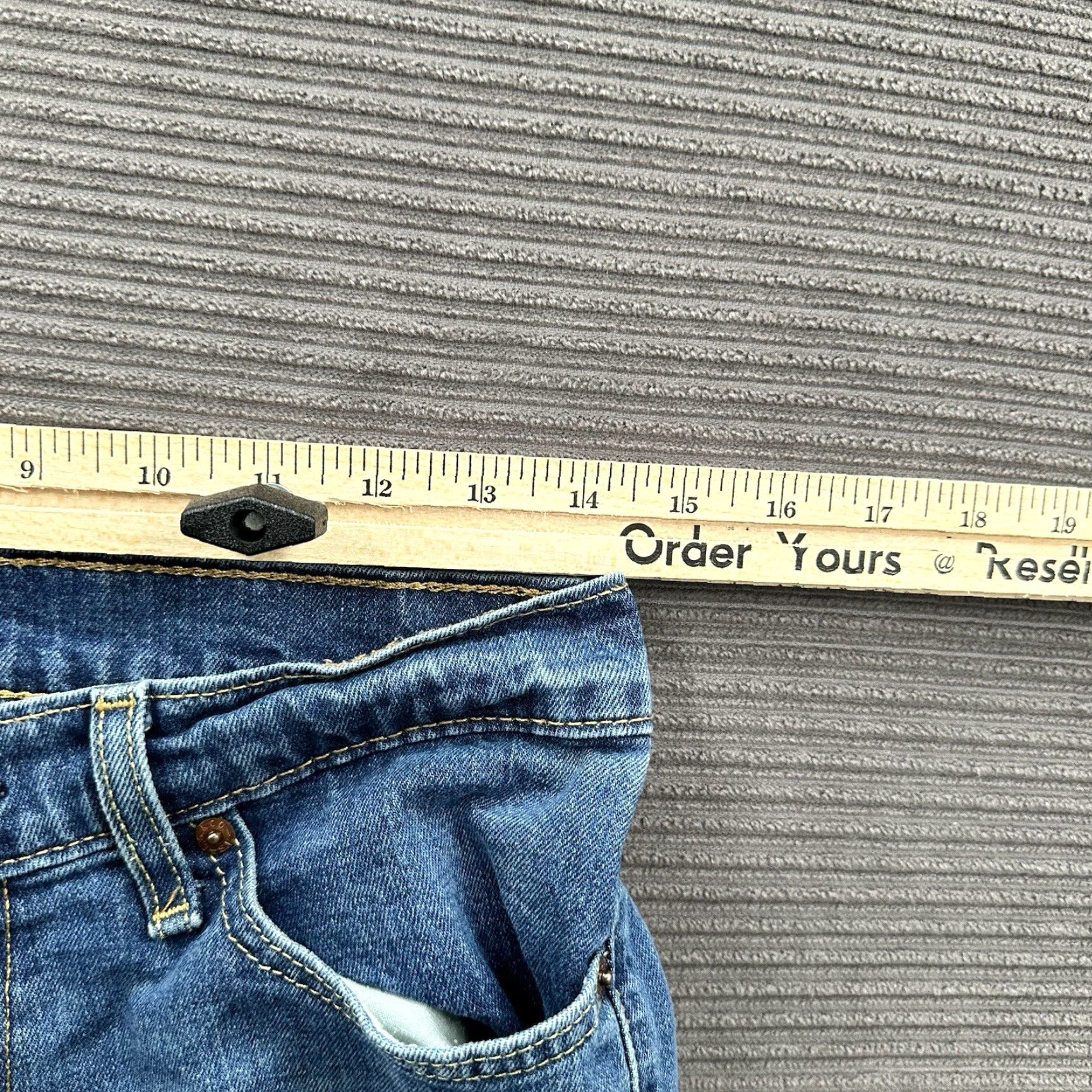 Levi's Levi's 511 Jeans Men 30/30 Blue Cotton Denim Straight Leg Regular Inseam 30 Size US 30 / EU 46 - 6 Thumbnail