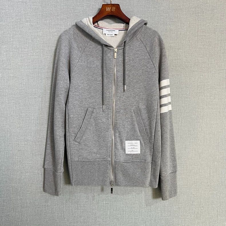 Thom Browne Thom Browne Gray Zip Hoodie-dmc Size US S / EU 44-46 / 1 - 1 Thumbnail