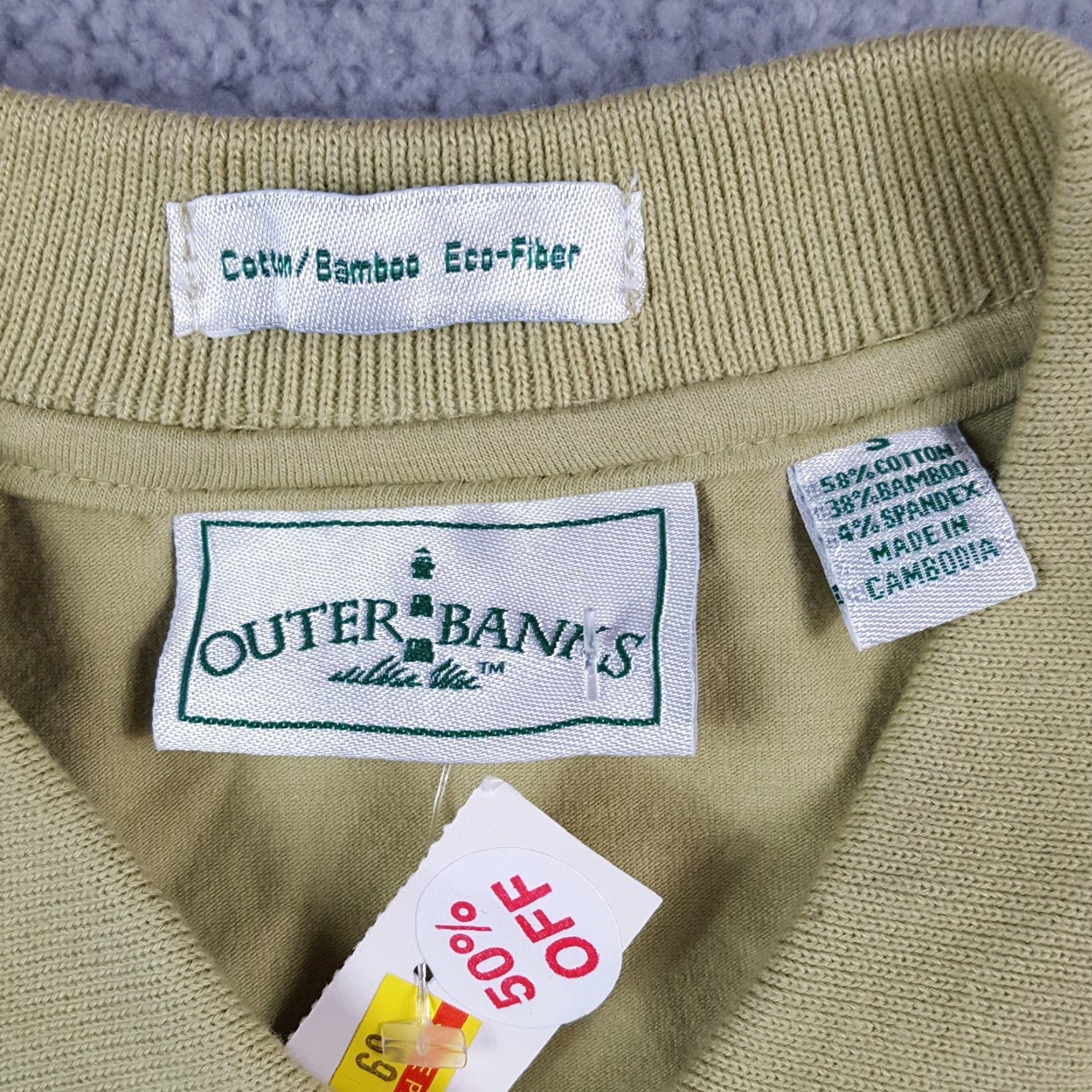 Vintage VINTAGE Outer Banks Women's Polo Shirt S Green Lightweight Tennis Golf Retro 90s Outdoor Size S / US 4 / IT 40 - 5 Thumbnail
