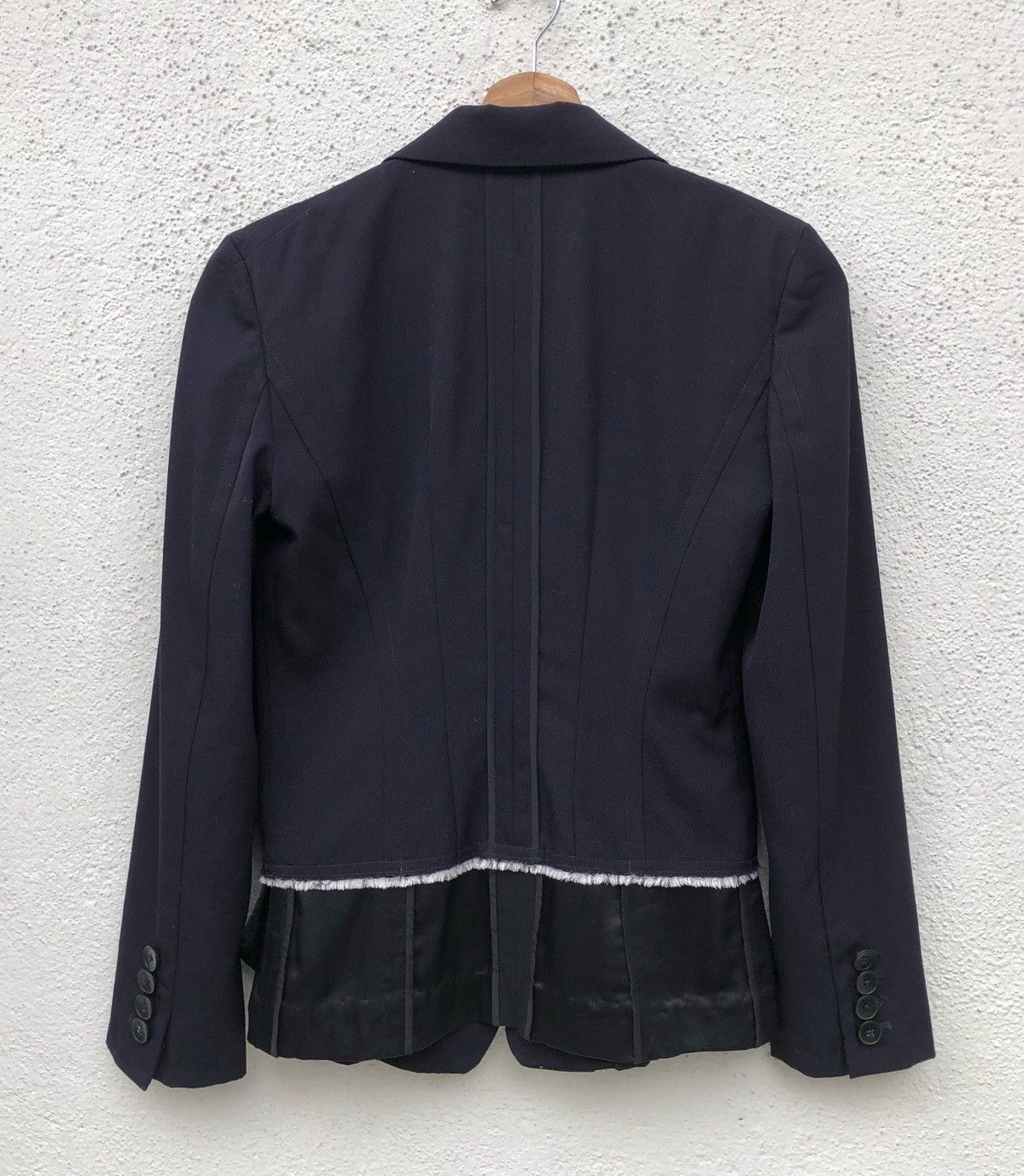 DKNY DKNY Black Layered Blazer Size S / US 4 / IT 40 - 3 Thumbnail