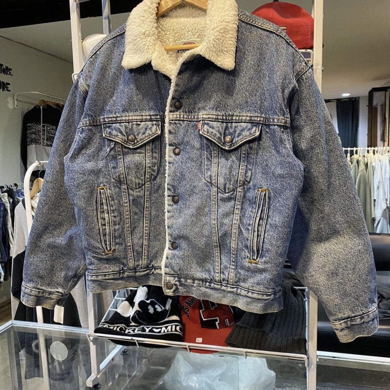 Levi's 90's Levi's Vintage blue denim sherpa jacket Made in USA Size US M / EU 48-50 / 2 - 5 Thumbnail
