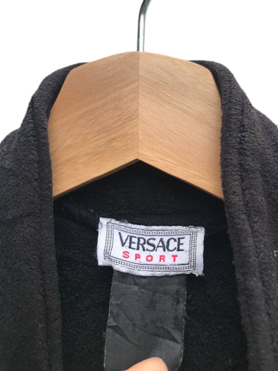 Versace × Vintage Thrashed Vintage Versace Sport Bleach Stains Fleece Jacket Size US M / EU 48-50 / 2 - 15 Thumbnail