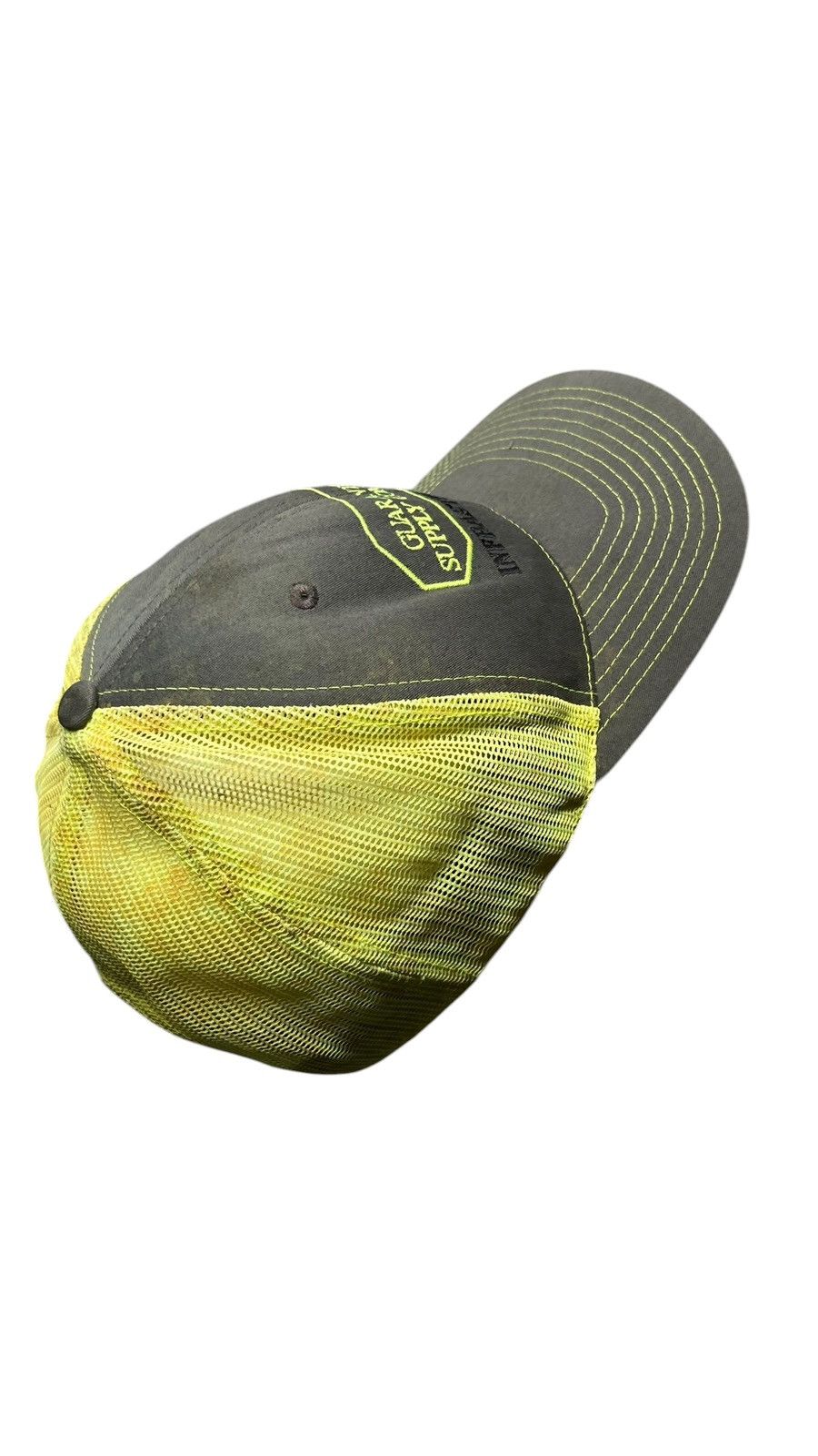 Carhartt Y2k Guaranteed Supply Company Gray and Yellow Hat Size ONE SIZE - 4 Thumbnail
