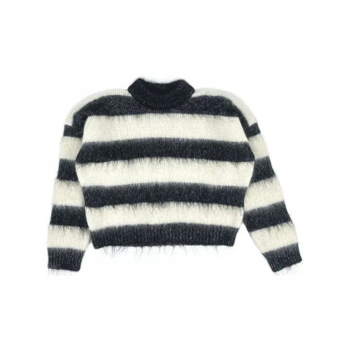 Saint Laurent Paris Saint Laurent Striped Long Sleeve Sweater -2507 Size XS / US 0-2 / IT 36-38 - 2 Thumbnail