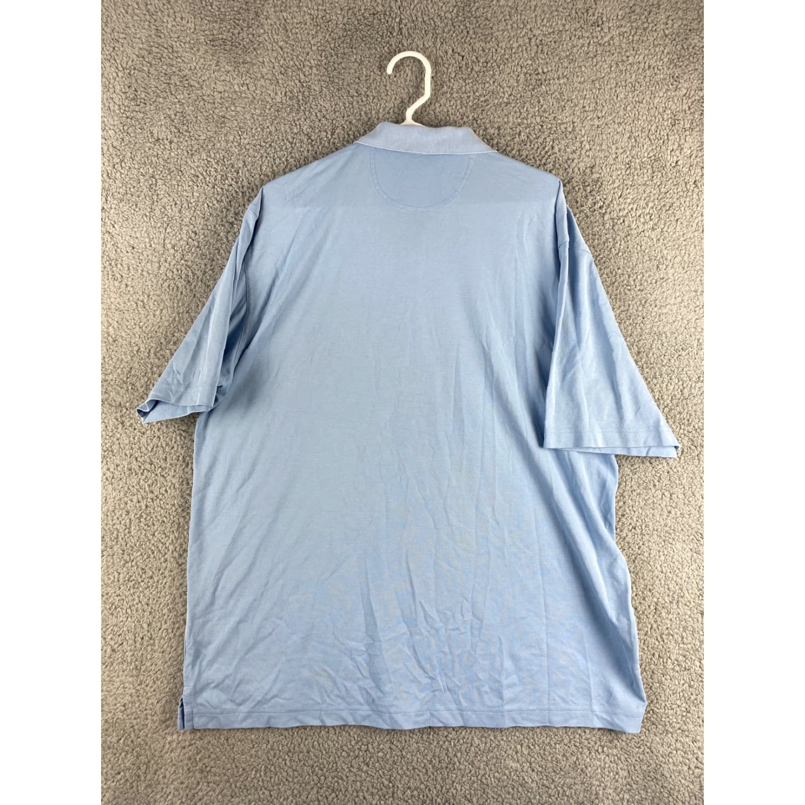 Vintage Men's Greg Norman Polo Shirt 3 Button Play Dry Cooling Fabric Blue 37-14 Men's Size US XXL / EU 58 / 5 - 8 Thumbnail