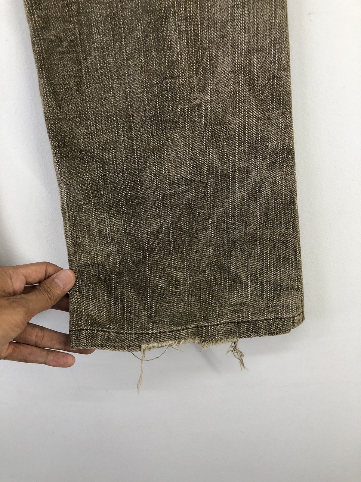 Japanese Brand Vintage Pavarotti Vary Jean Faded Brown Flare Bootcut Jeans Size 27" / US 4 / IT 40 - 20 Thumbnail