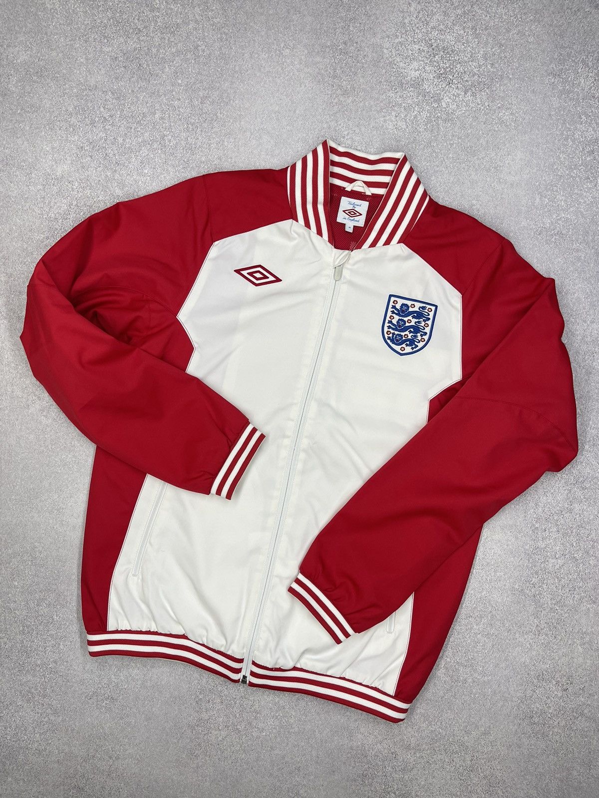 Vintage Umbro England Track Bomber Jacket Soccer Football