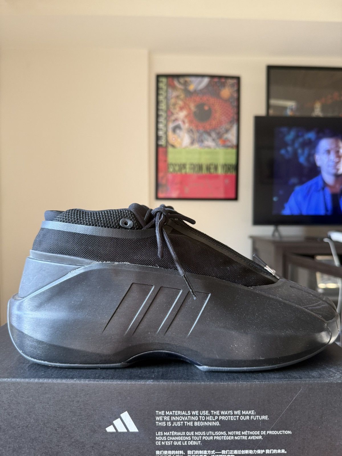 Adidas Crazy IIInfinity 'Triple Black Size US 10 / EU 43 - 4 Thumbnail