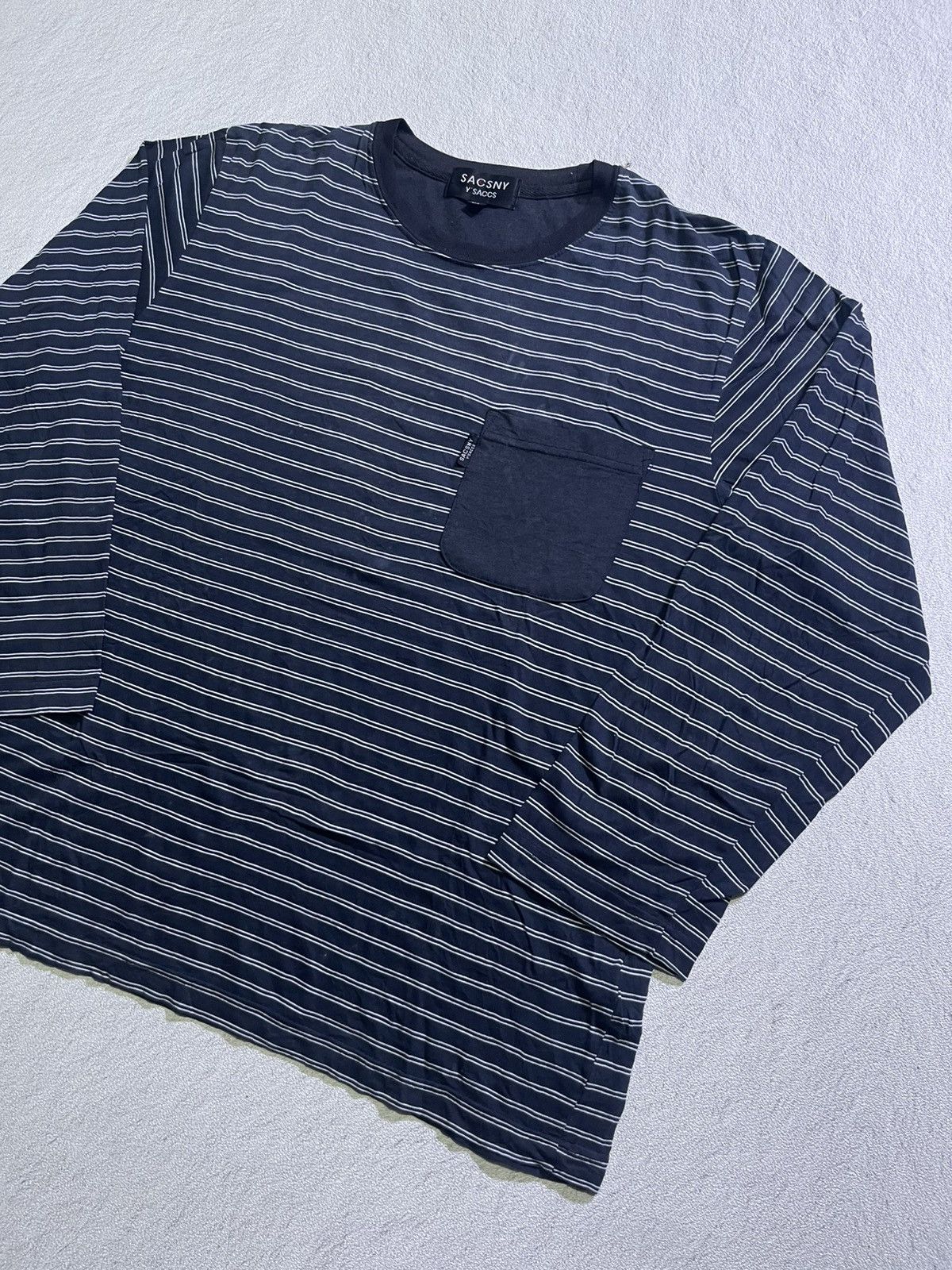 Yohji Yamamoto Y'sacca yohji yamamoto long t-shirt with small pocket motif Size US M / EU 48-50 / 2 - 2 Thumbnail
