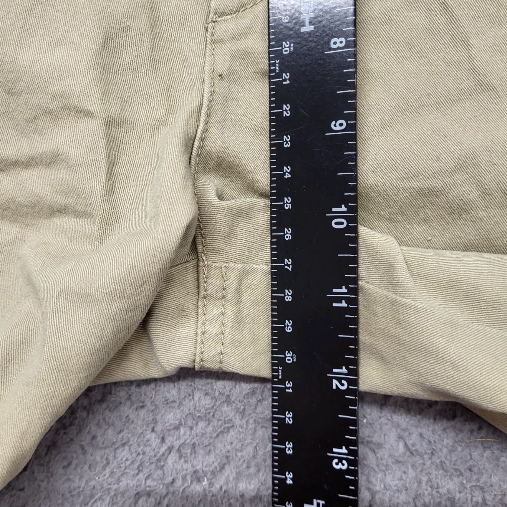 Vintage J. Ferrar Shorts Men's 30 Khaki Chino Denim 100% Cotton Pockets Button Size US 30 / EU 46 - 6 Thumbnail