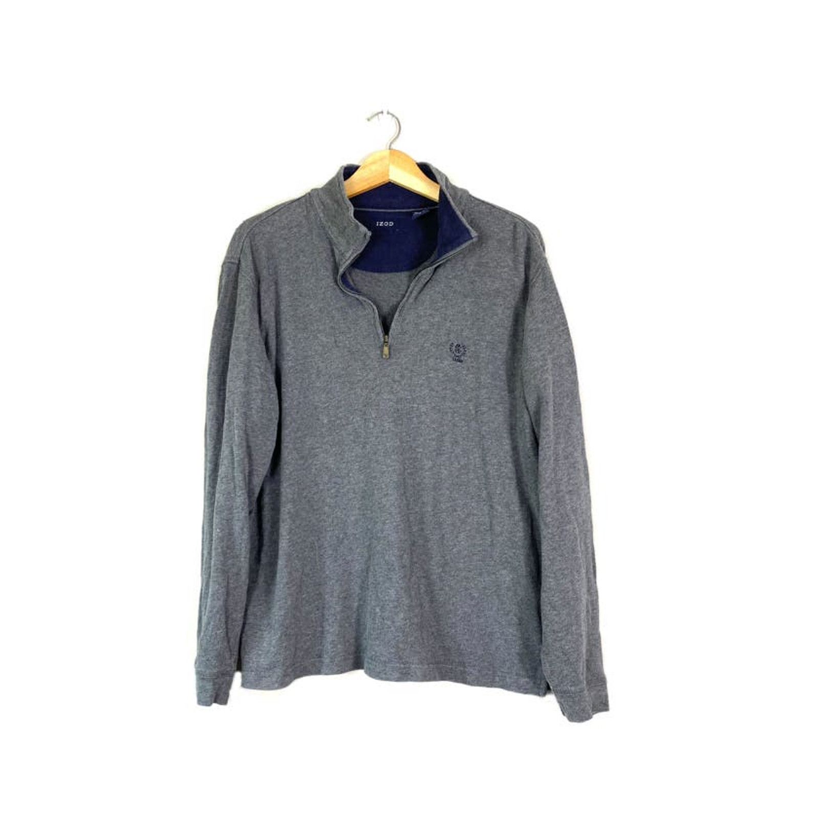 Izod Men's Gray Izod 1/4 Zip Pullover M Size US M / EU 48-50 / 2 - 1 Thumbnail