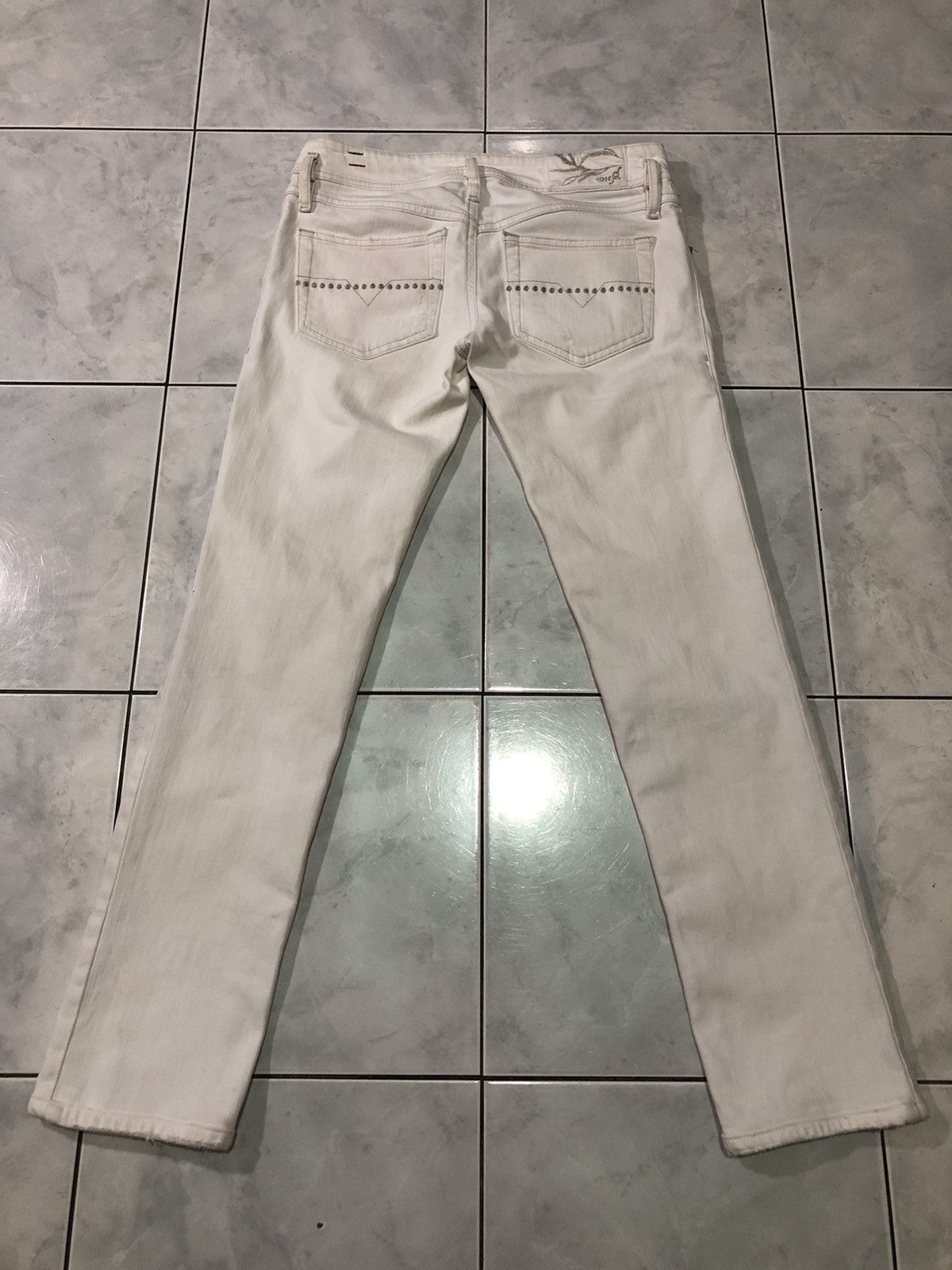 Diesel Diesel Made In Italy Distressed Denim Strech Skinny Jeans Size 26" / US 2 / IT 38 - 23 Thumbnail