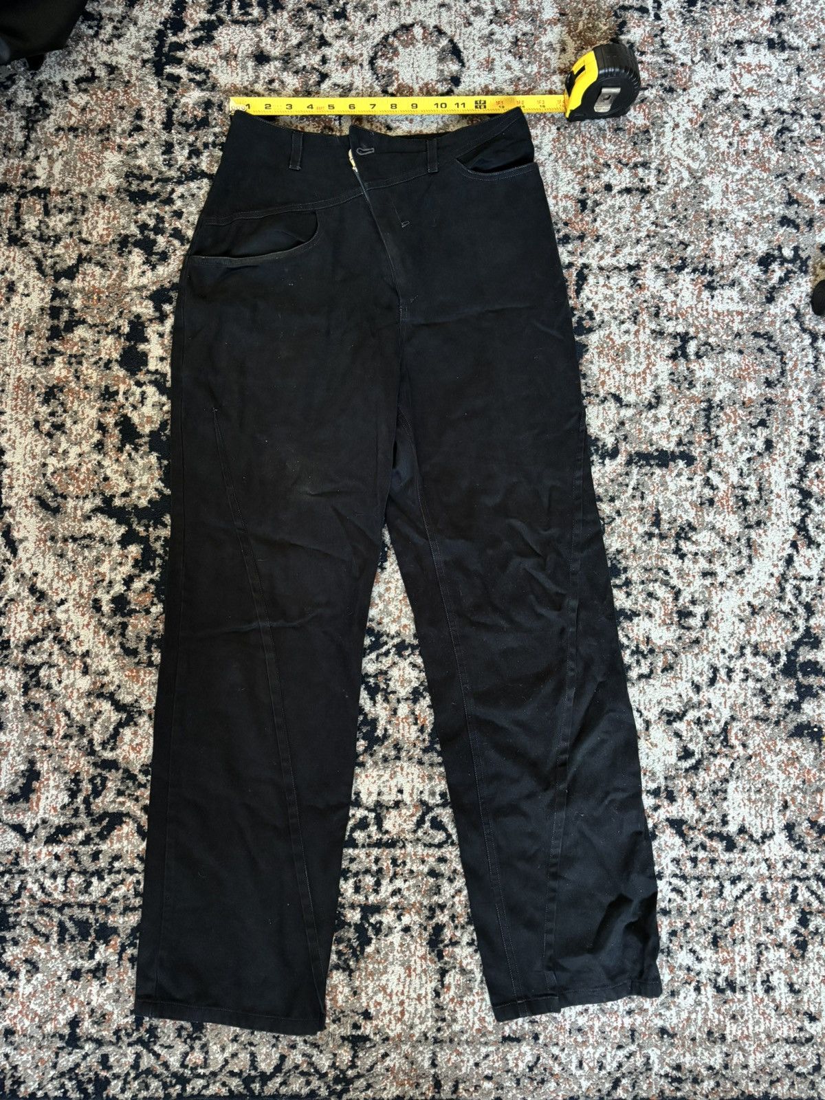 Pre-owned Grailed Undercover Unique Design Pants (dyed Black) In Multi