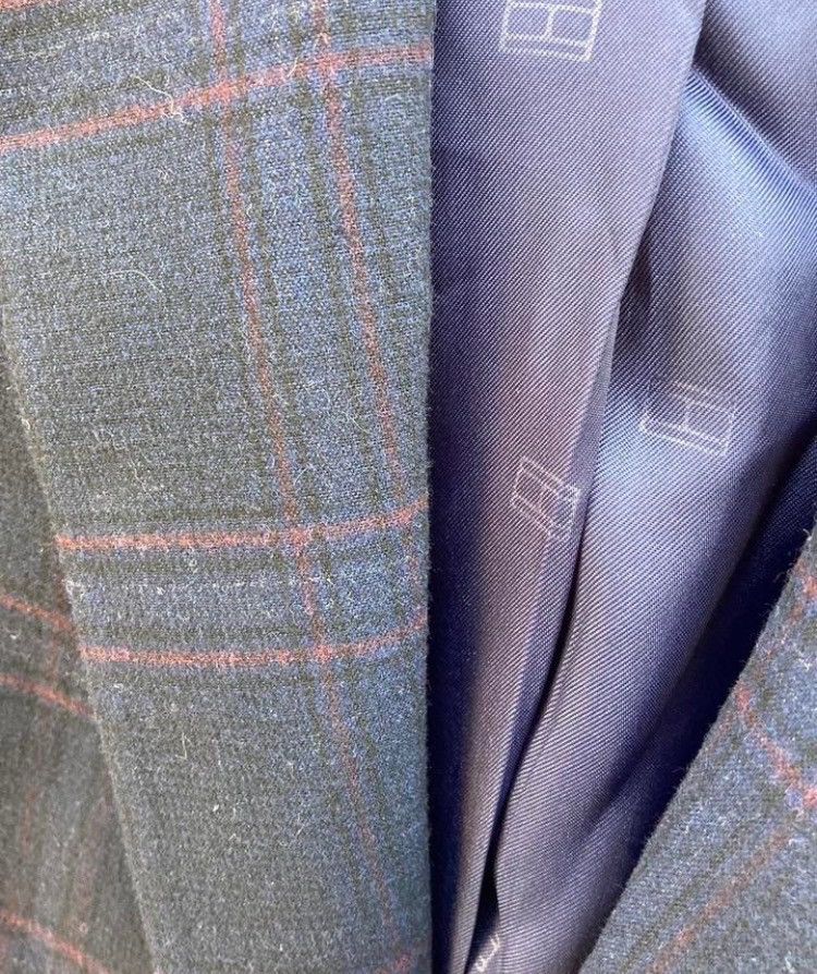 Tommy Hilfiger Tommy Hilfiger Windowpane Check Blazer Size 42R - 5 Thumbnail