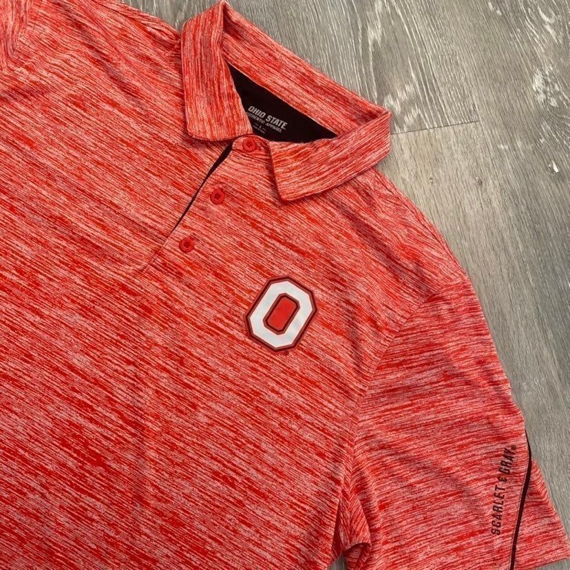 Nike Ohio State Football Red Athletic Polo L Bin J-24 Size US L / EU 52-54 / 3 - 2 Thumbnail
