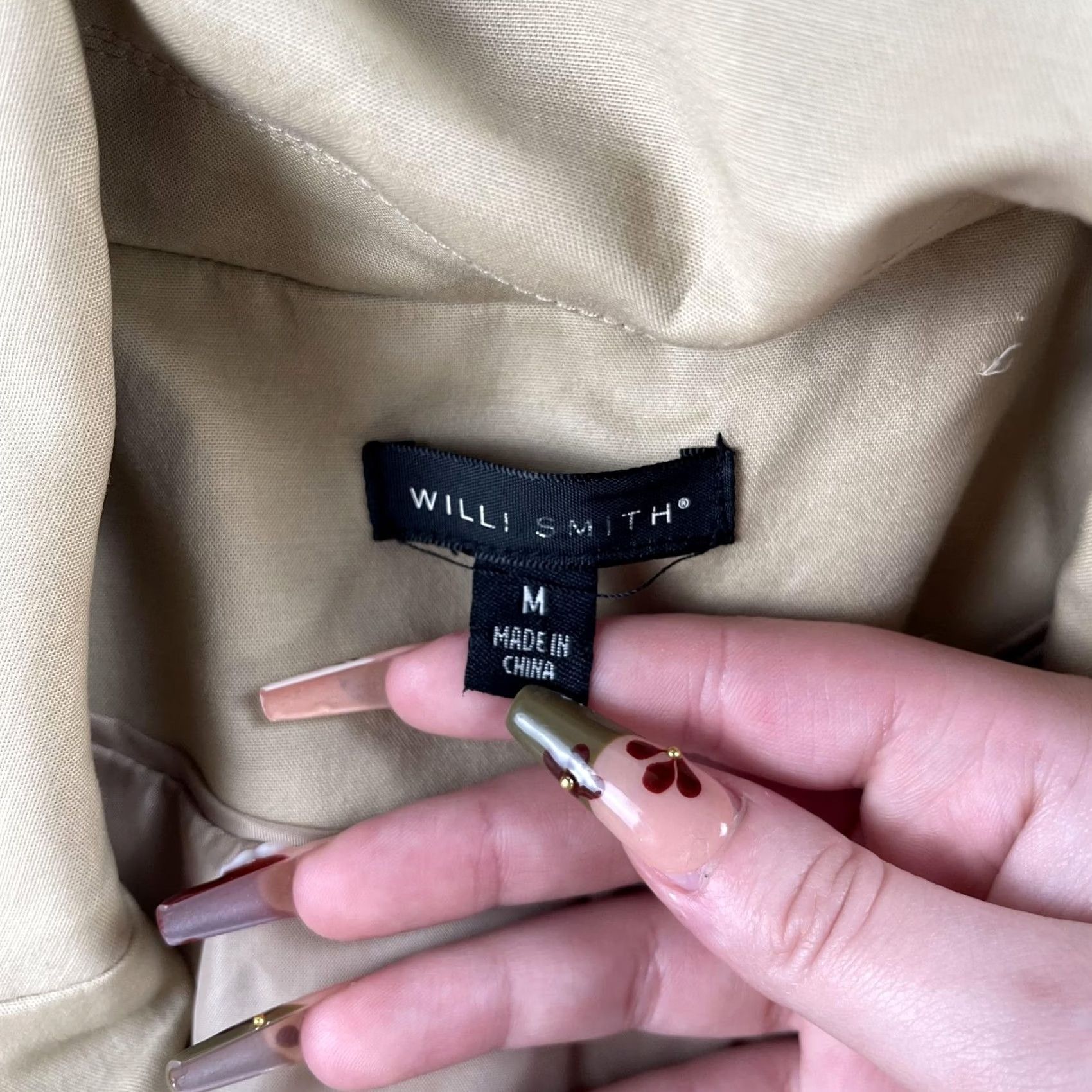 Willi Smith Willi Smith Skirt Suit Womens Medium Beige Two-Button Lined Jacket Skirt Career Set Size 32" / US 10 / IT 46 - 4 Thumbnail