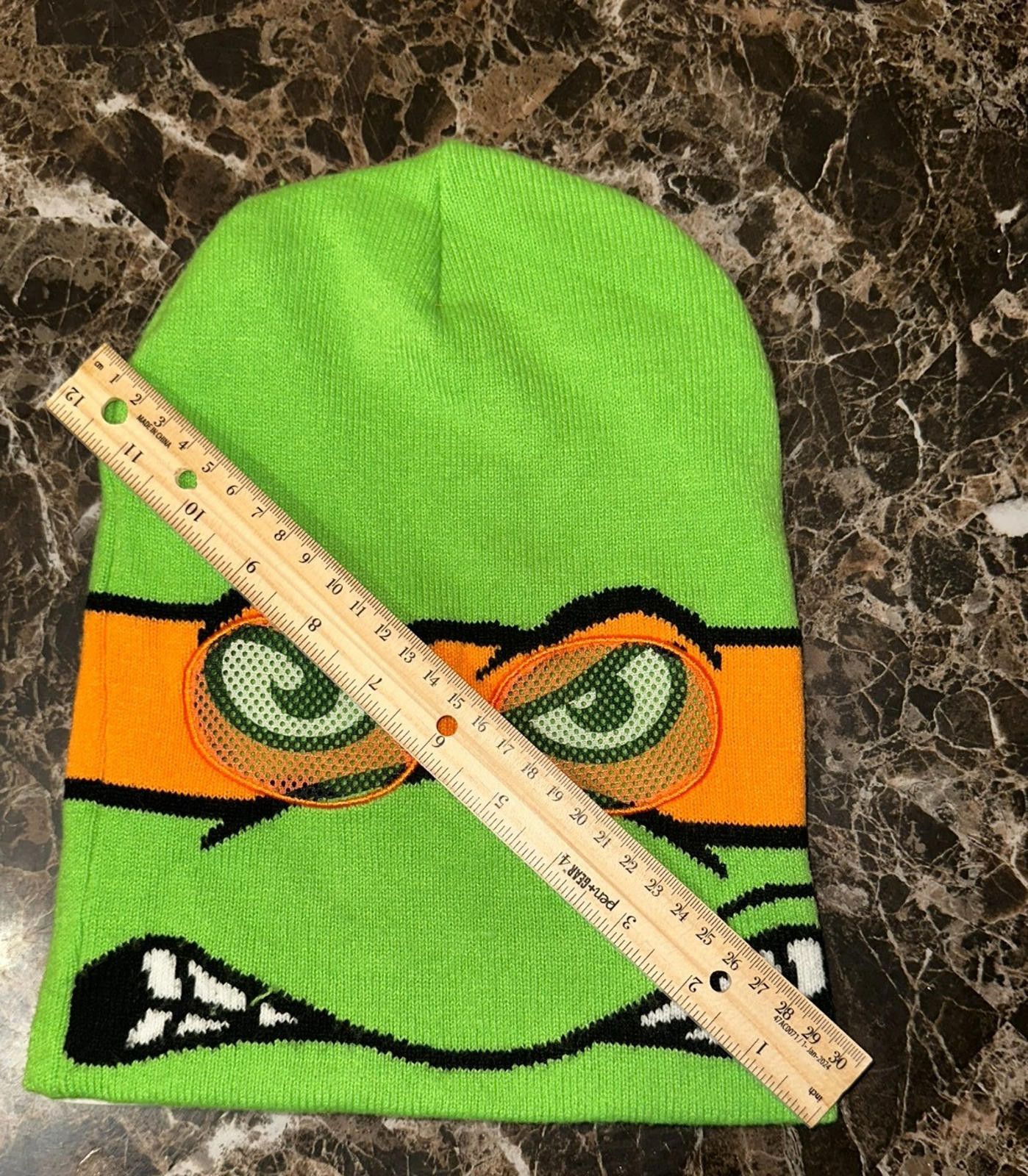 Nickelodeon TMNT Michelangelo Beanie – Retro Ninja Style Beanie Size ONE SIZE - 5 Thumbnail