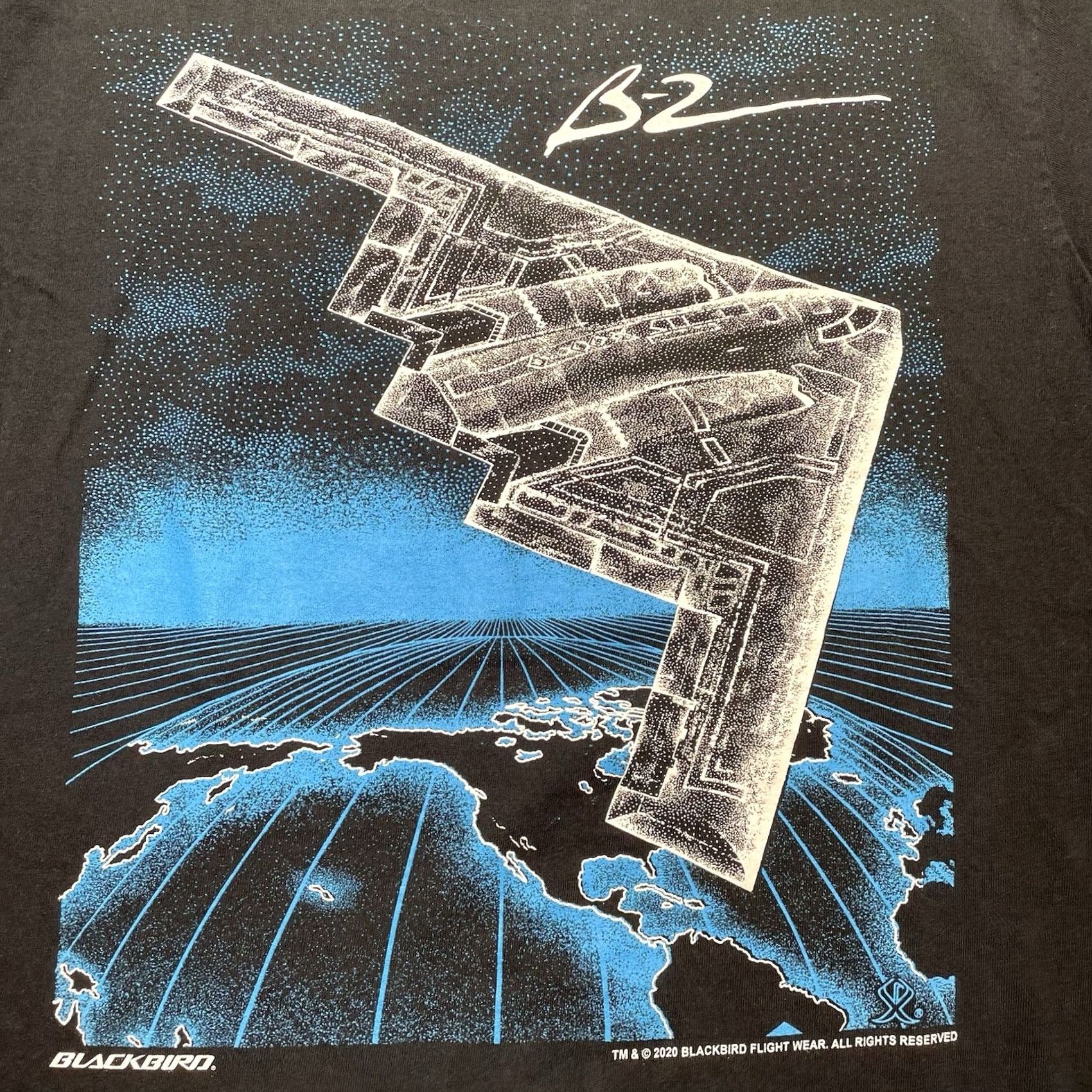 Gildan Blackbird B-2 Stealth Bomber AOP Shirt Military Planes Shirt Medium Black Mens T-Shirt M Gildan Size US M / EU 48-50 / 2 - 2 Thumbnail
