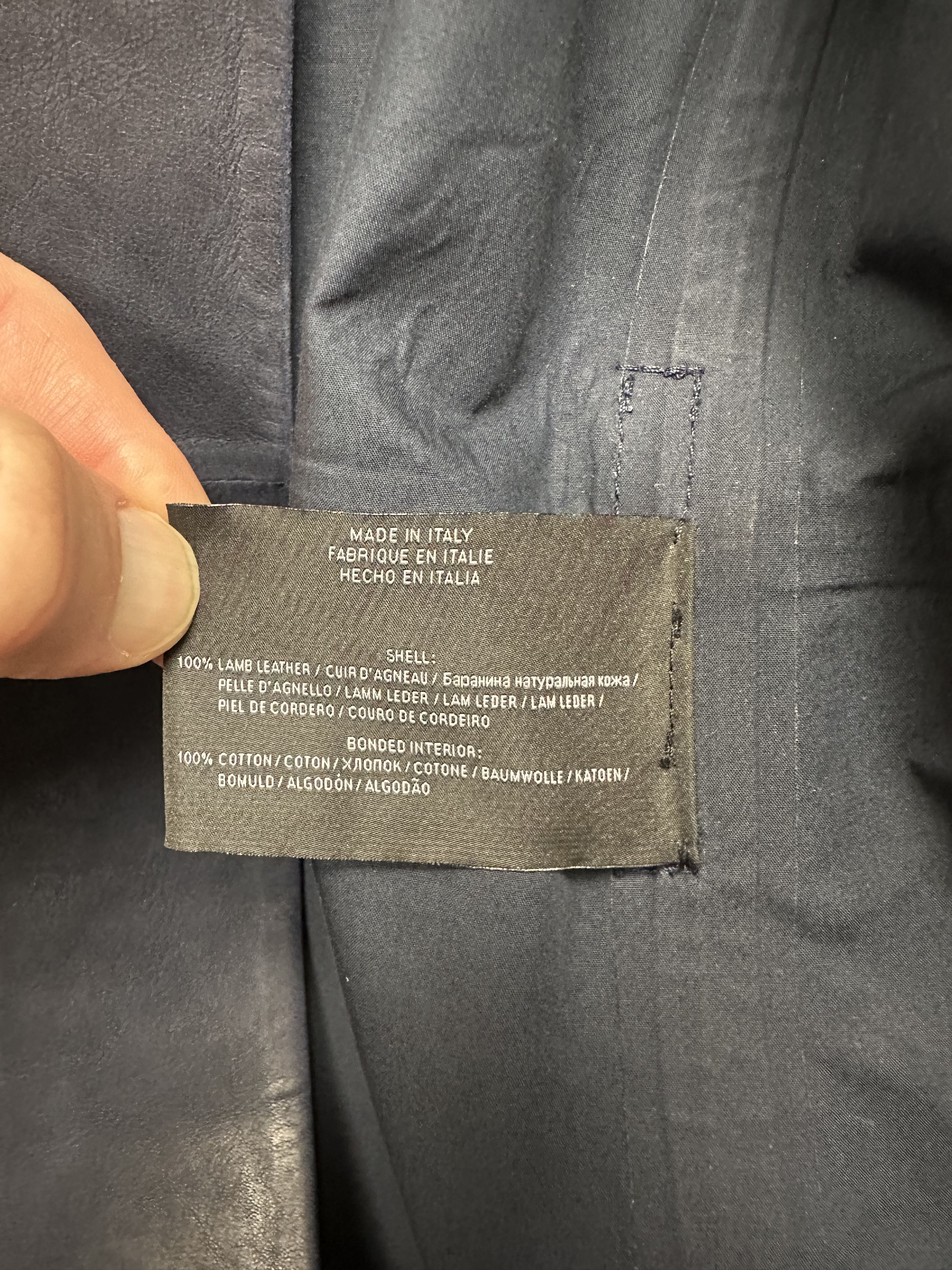Ralph Lauren RL Black Label Lambskin Trench Italy SP15 Purple Era Size US S / EU 44-46 / 1 - 12 Thumbnail
