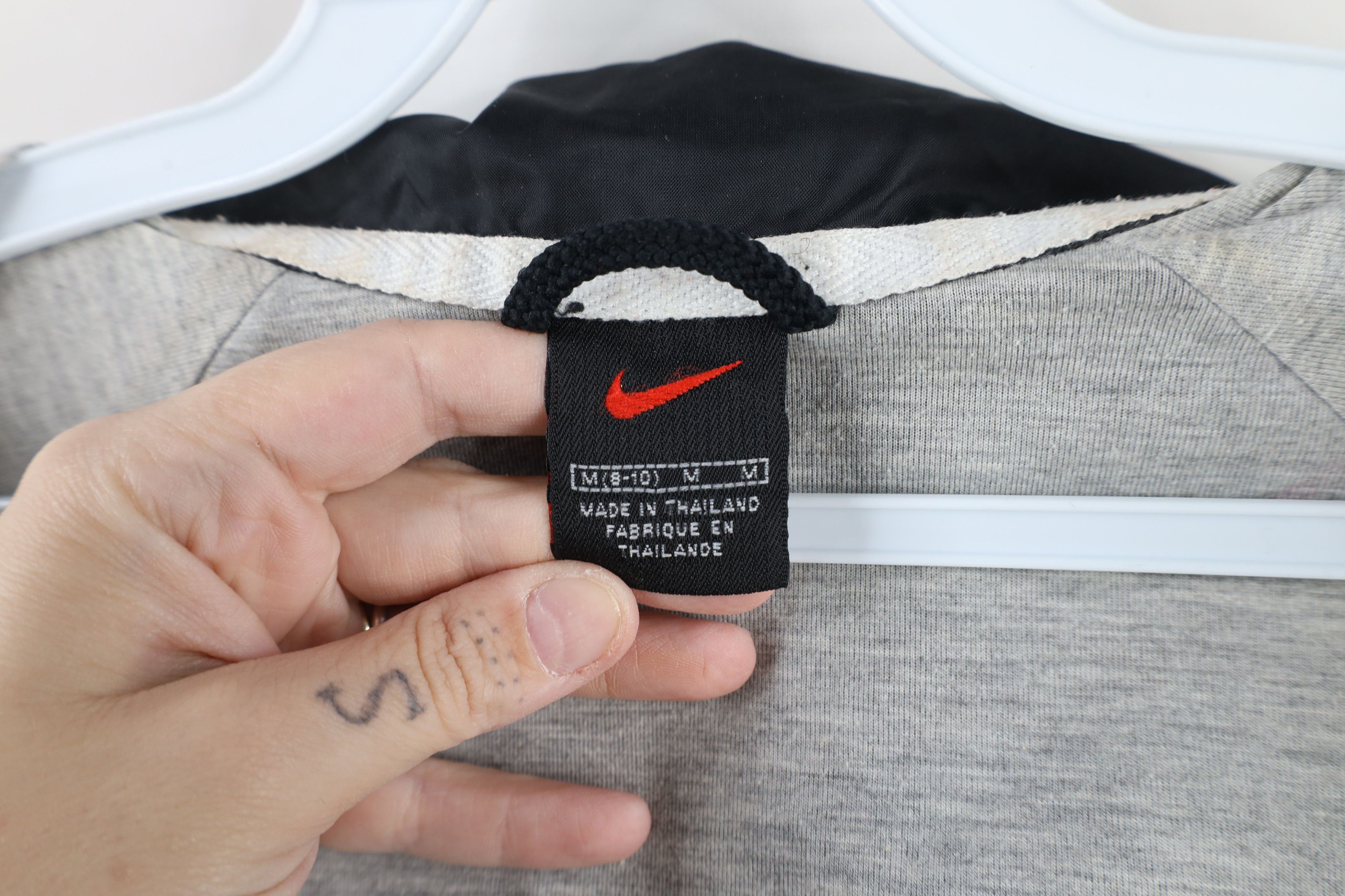 Nike × Vintage Vintage 90s Nike Travis Scott Mini Swoosh Lined Jacket Size M / US 6-8 / IT 42-44 - 9 Thumbnail
