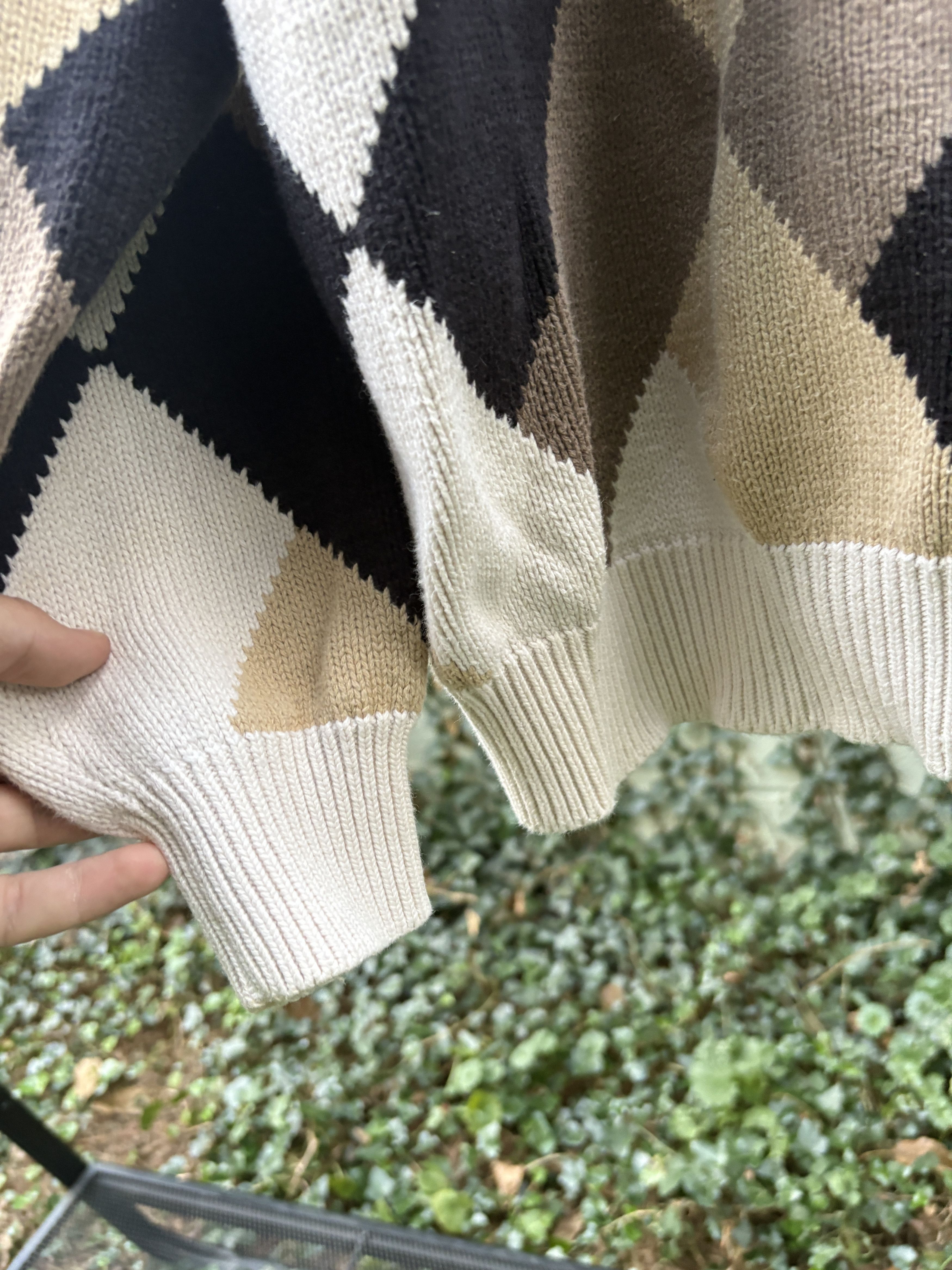 Croft & Barrow Croft & Barrow Argyle Heavyweight Knit Sweatshirt Size US XL / EU 56 / 4 - 5 Thumbnail
