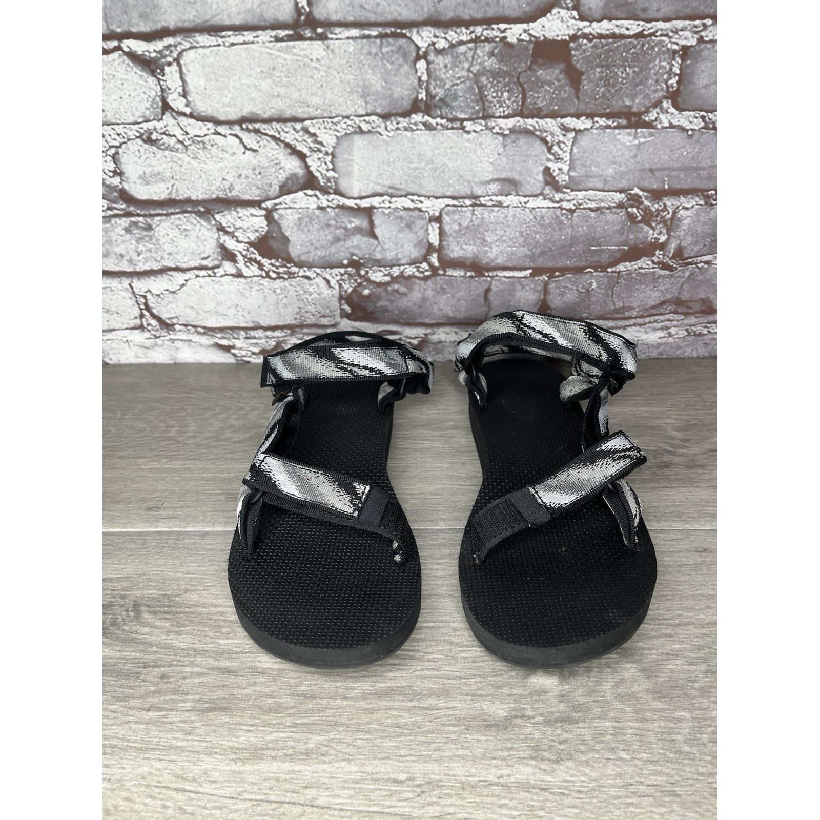 Teva Teva Original Universal Black Gray Back Strap Nylon Sandals Size US 9 / IT 39 - 15 Thumbnail