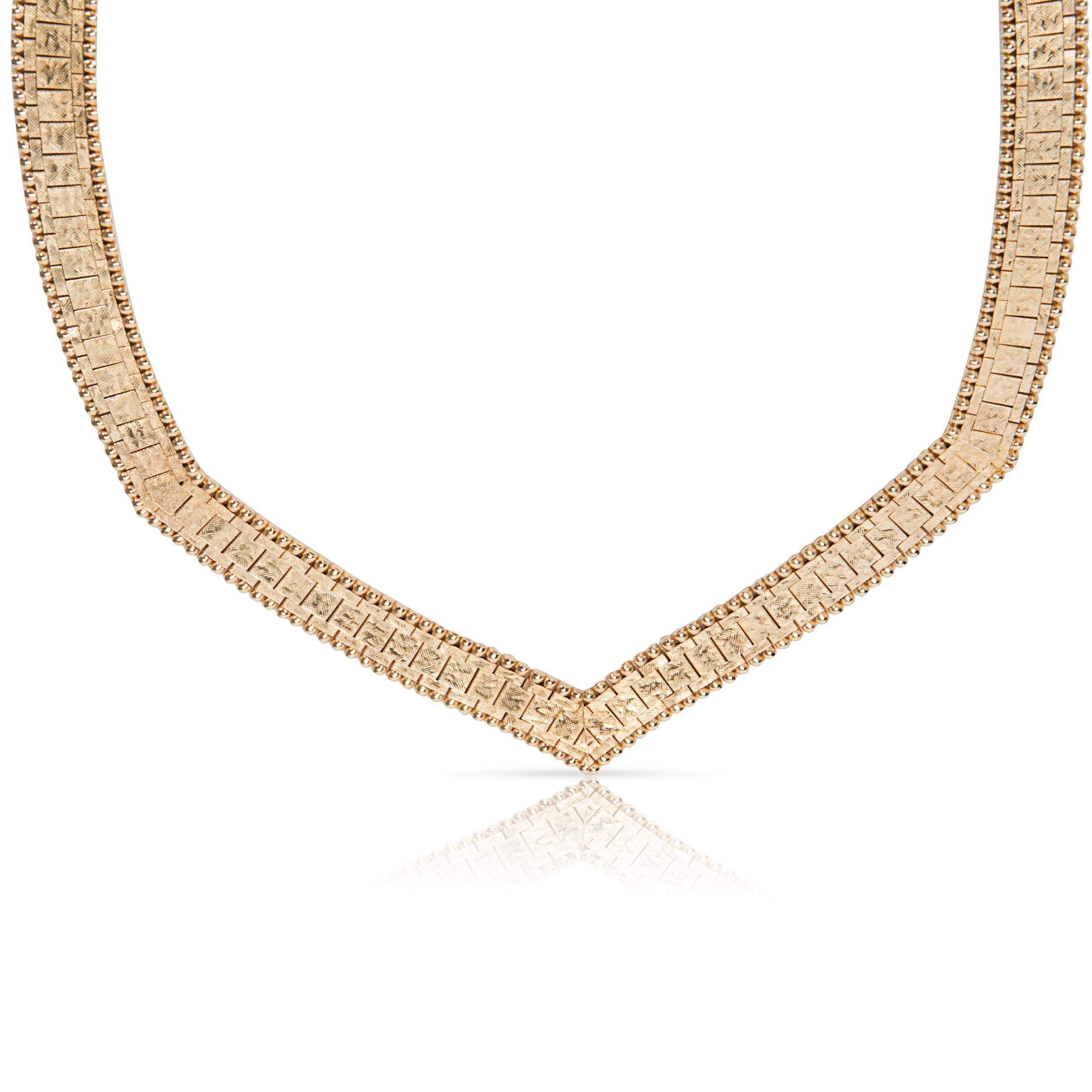 image of F & F Felger For Cartier Vintage Necklace In 14K Yellow Gold, Women's