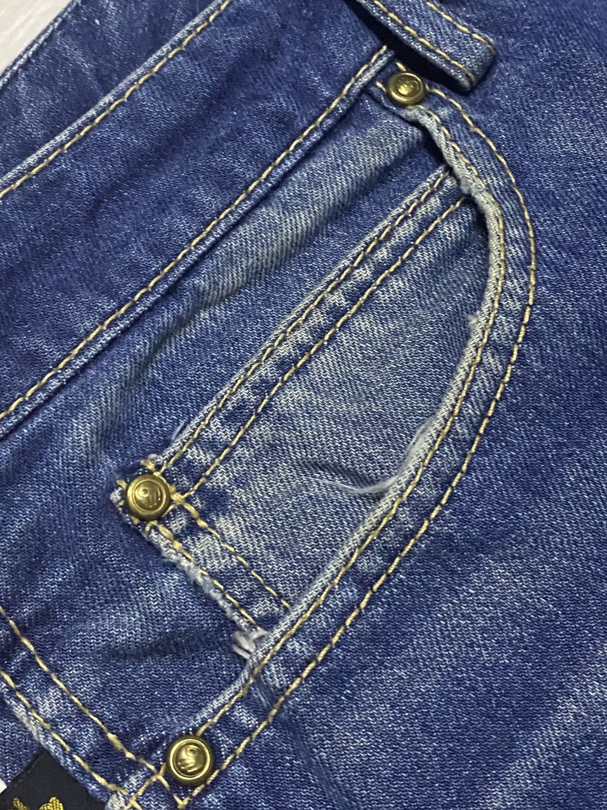 Japanese Brand Vintage American/Japanese Sasson Blue Wash Baggy Jeans Size US 34 / EU 50 - 7 Thumbnail
