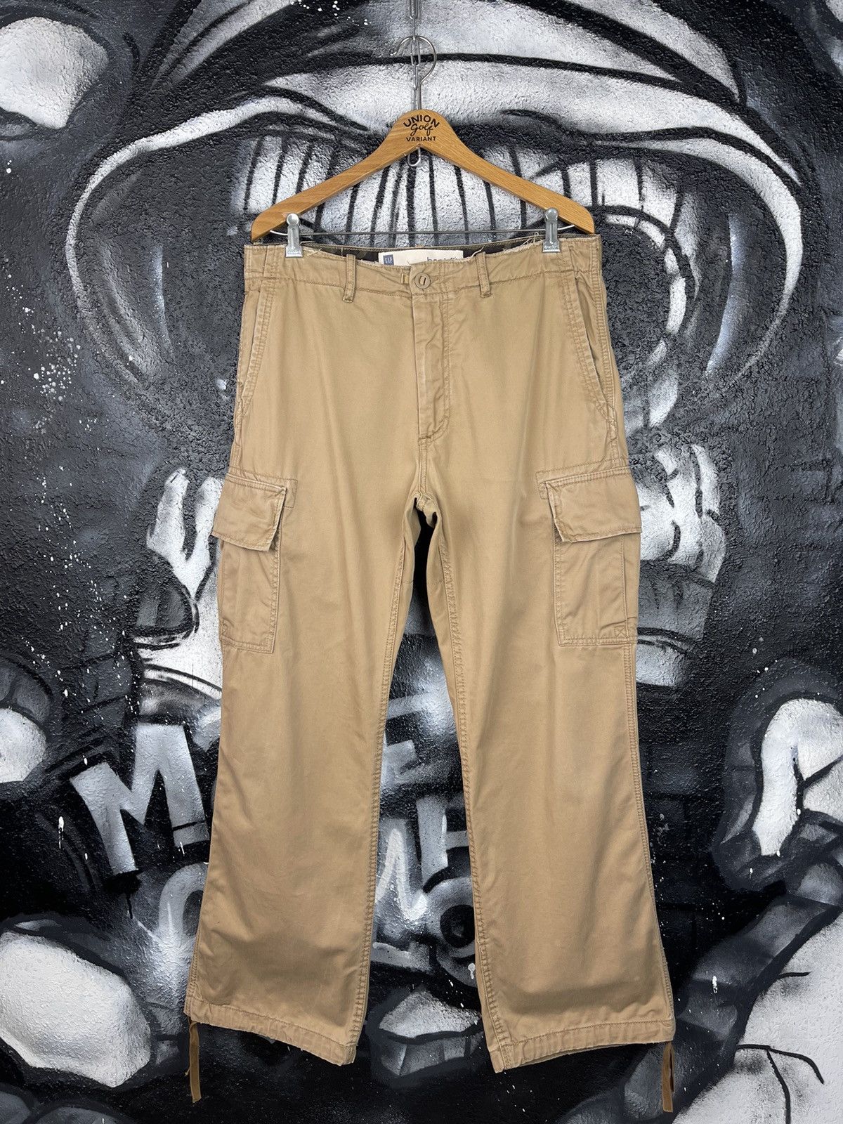 Gap Gap Y2K Vintage Boot Fit BeigeCargo Pants Men’s Size XL Size US 36 / EU 52 - 4 Thumbnail