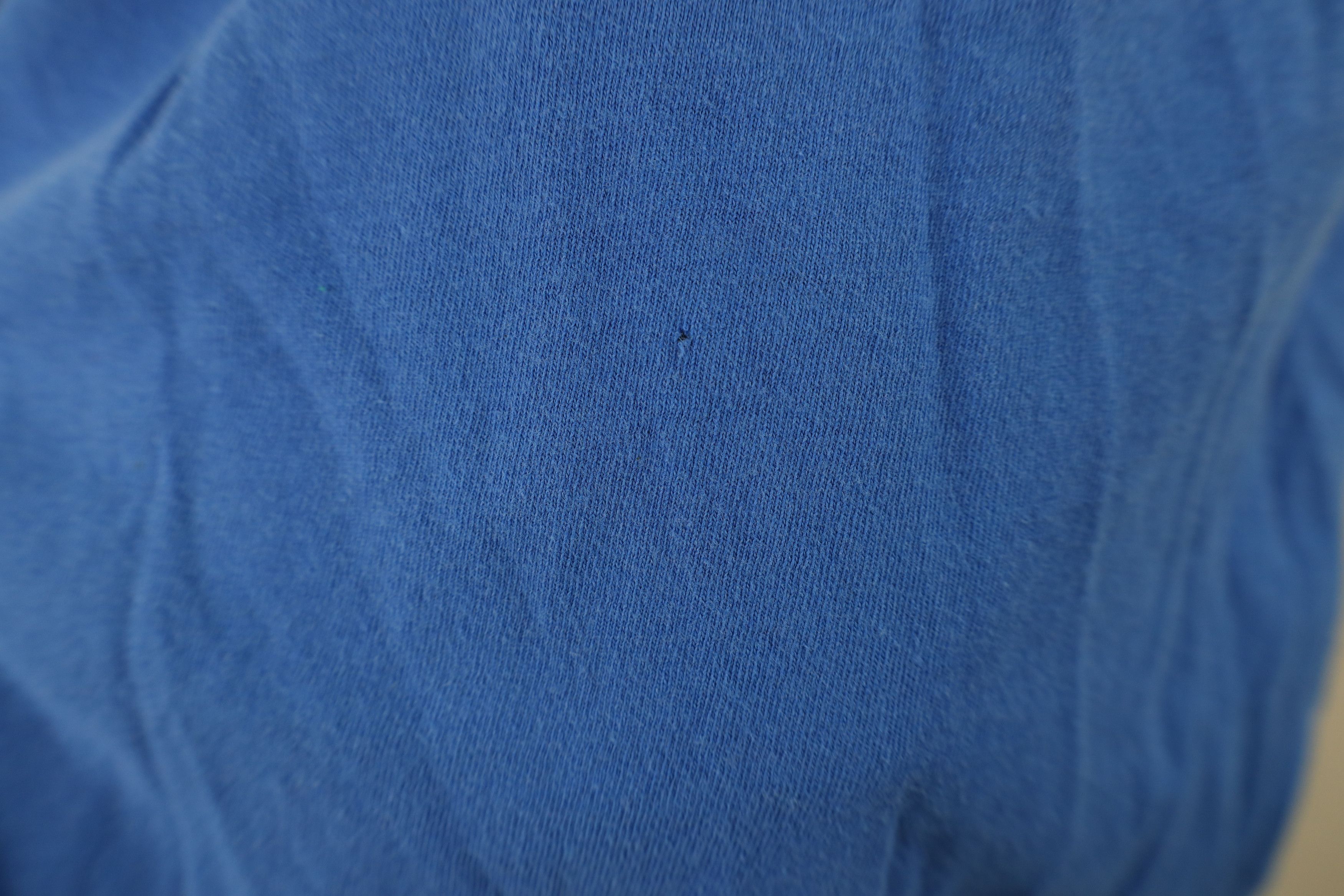 Hanes Vintage 90s Hanes Blank Cotton Pocket T-Shirt Royal Blue Size US XL / EU 56 / 4 - 6 Thumbnail