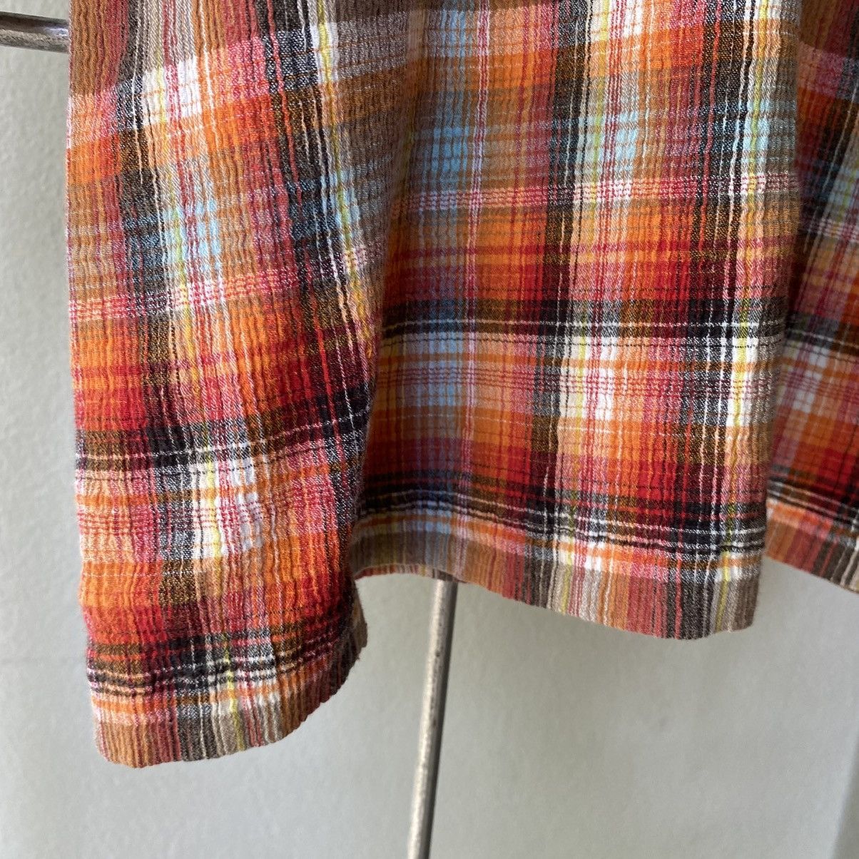 Tsumori Chisato Tsumori Chisato Brown Red Plaid Button Shirt Size XS / US 0-2 / IT 36-38 - 9 Thumbnail
