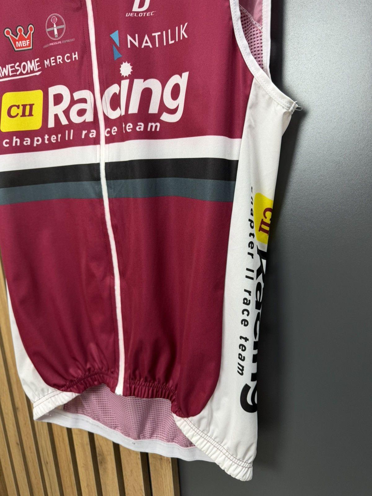 Vintage Velotec Elite Cycling Wind Vest Chapter I| Racing Team L Size US L / EU 52-54 / 3 - 6 Thumbnail