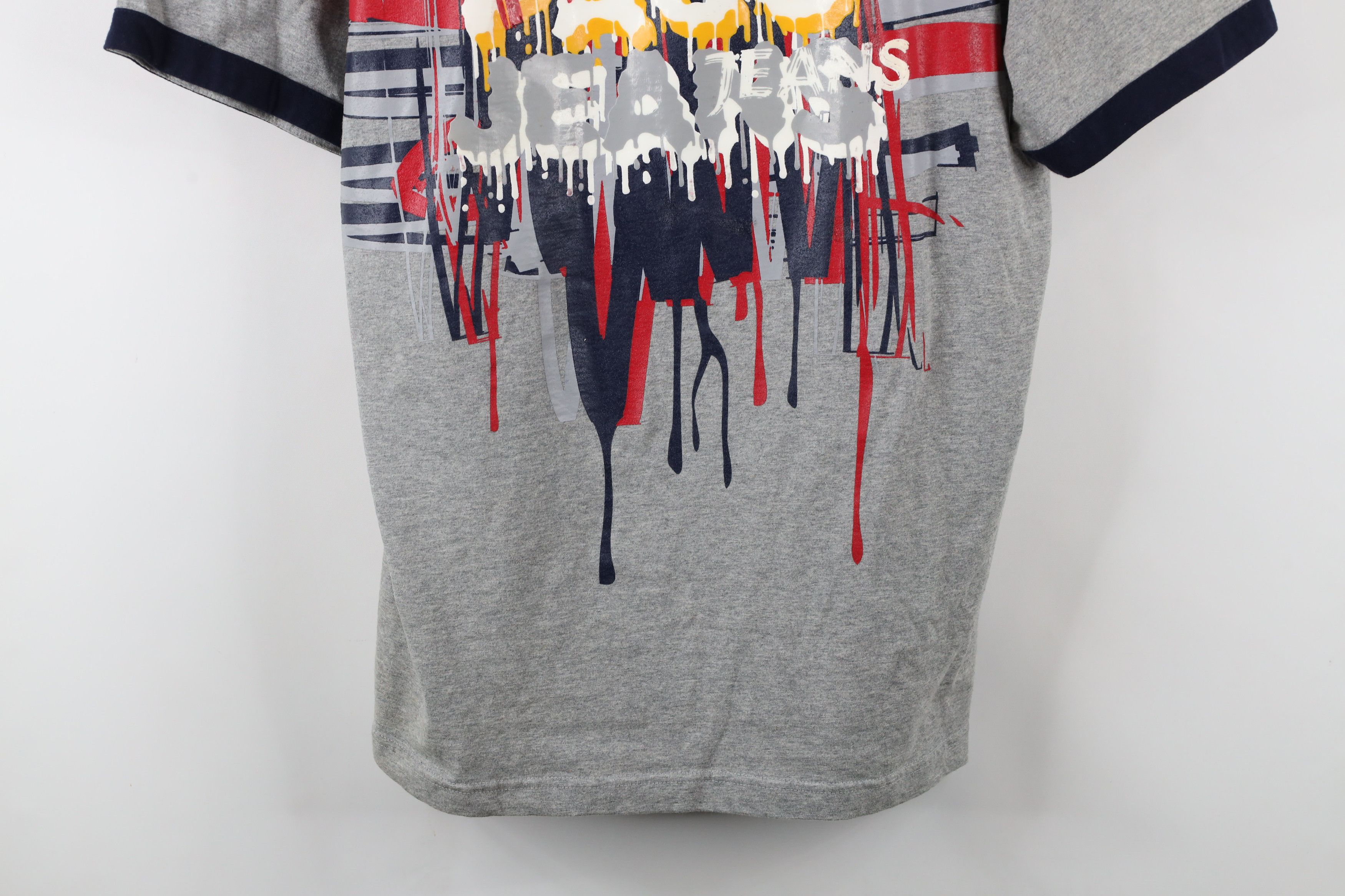 Vintage Vintage 90s Y2K Paco Jeans Paint Splatter Ringer T-Shirt Size US M / EU 48-50 / 2 - 3 Thumbnail