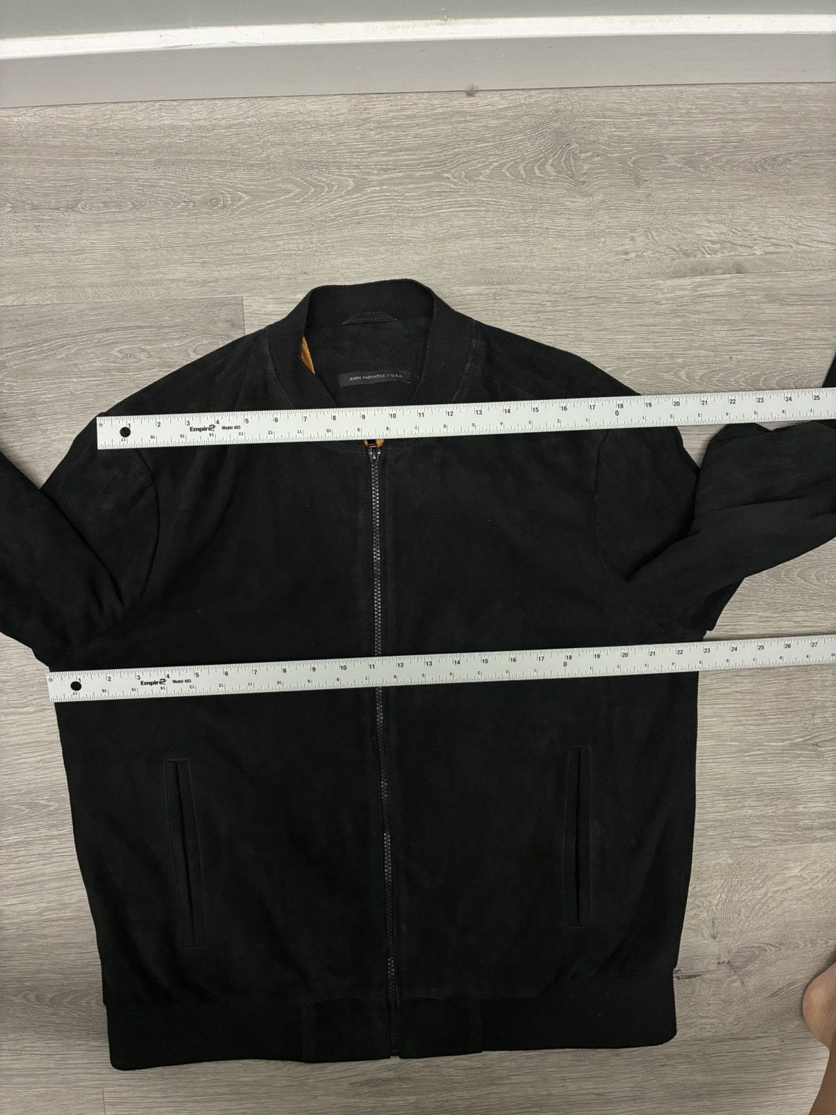 John Varvatos Goat Suede Bomber Jacket Large Size US L / EU 52-54 / 3 - 8 Thumbnail