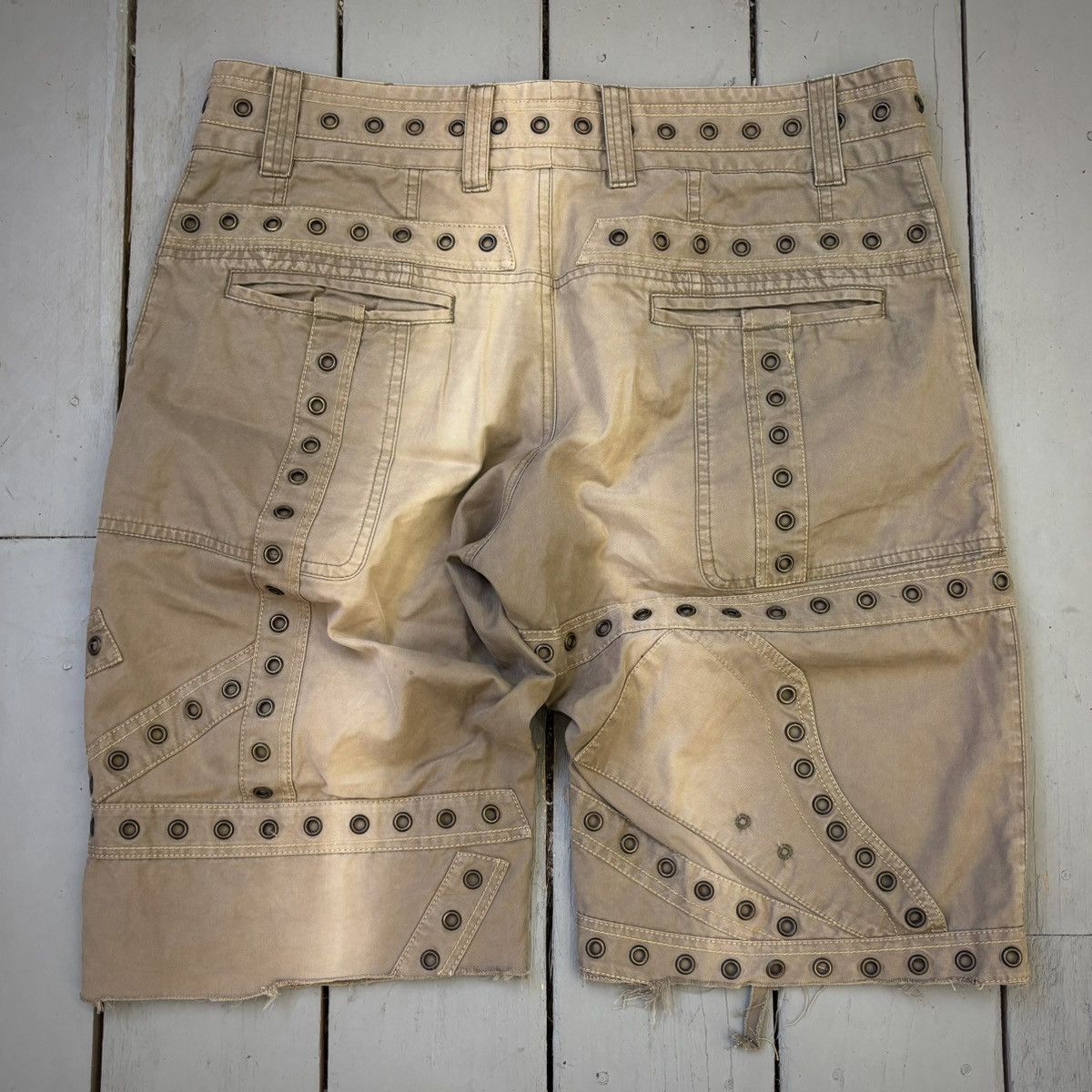Dolce & Gabbana Reconstructed Eyelet Shorts Size US 34 / EU 50 - 2 Thumbnail