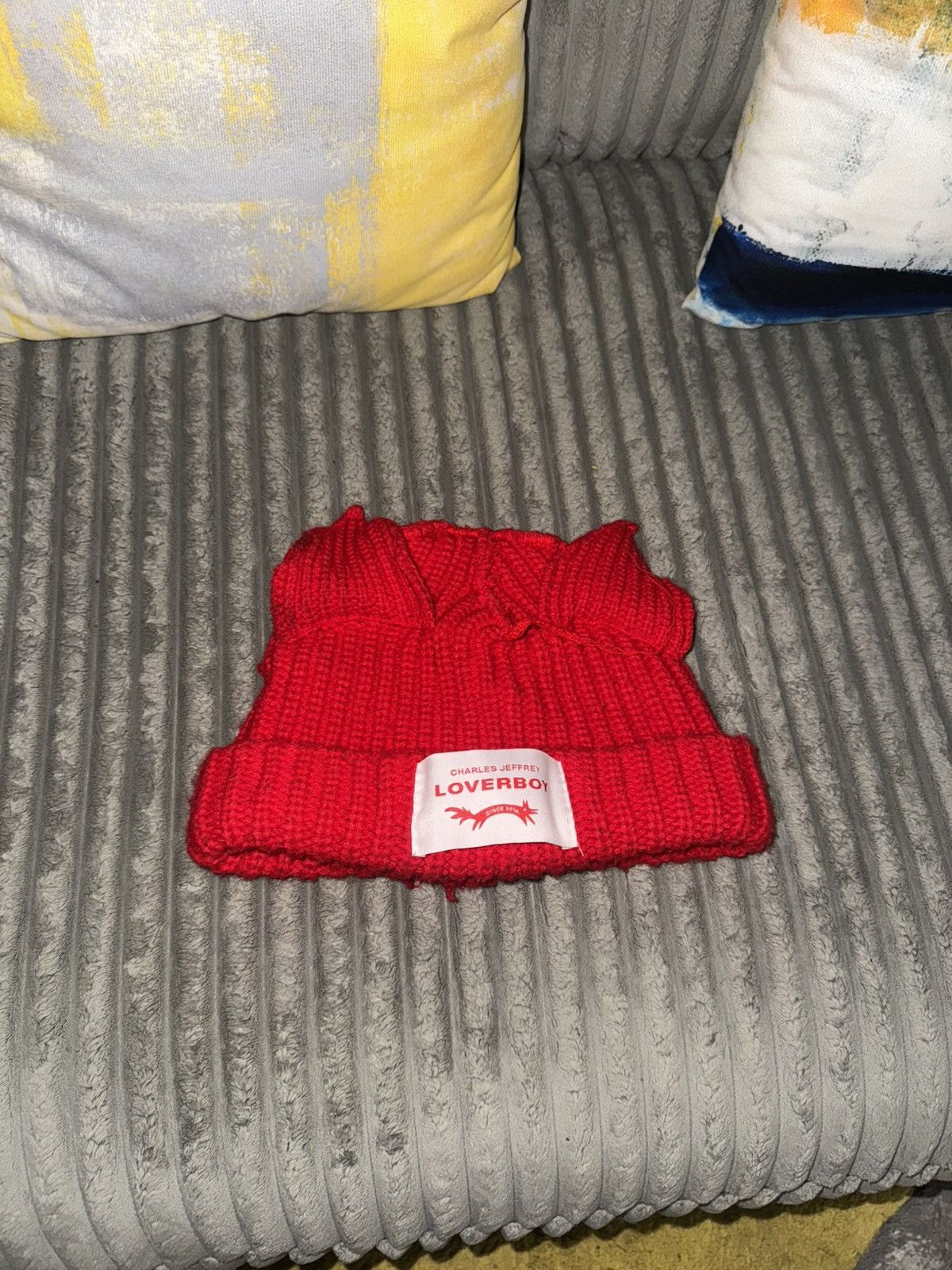 Charles Jeffrey LOVERBOY Charles Jeffrey Loverboy Beanie Red Size 32 - 2 Thumbnail